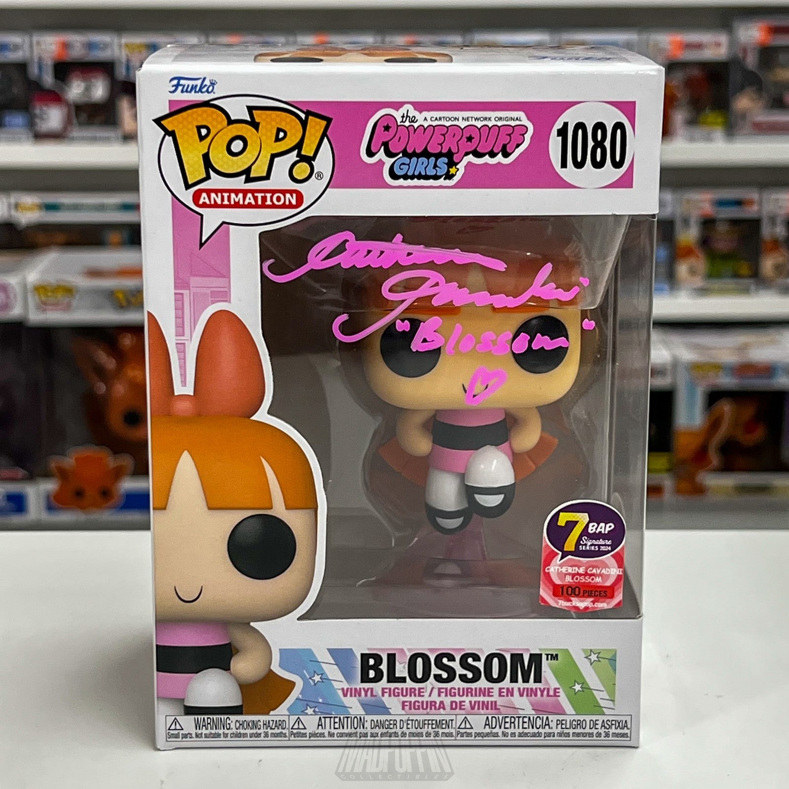 Funko Pop Powerpuff Girls Blossom 1080 Signed Catherine Cavadini JSA 7BAP 100pcs