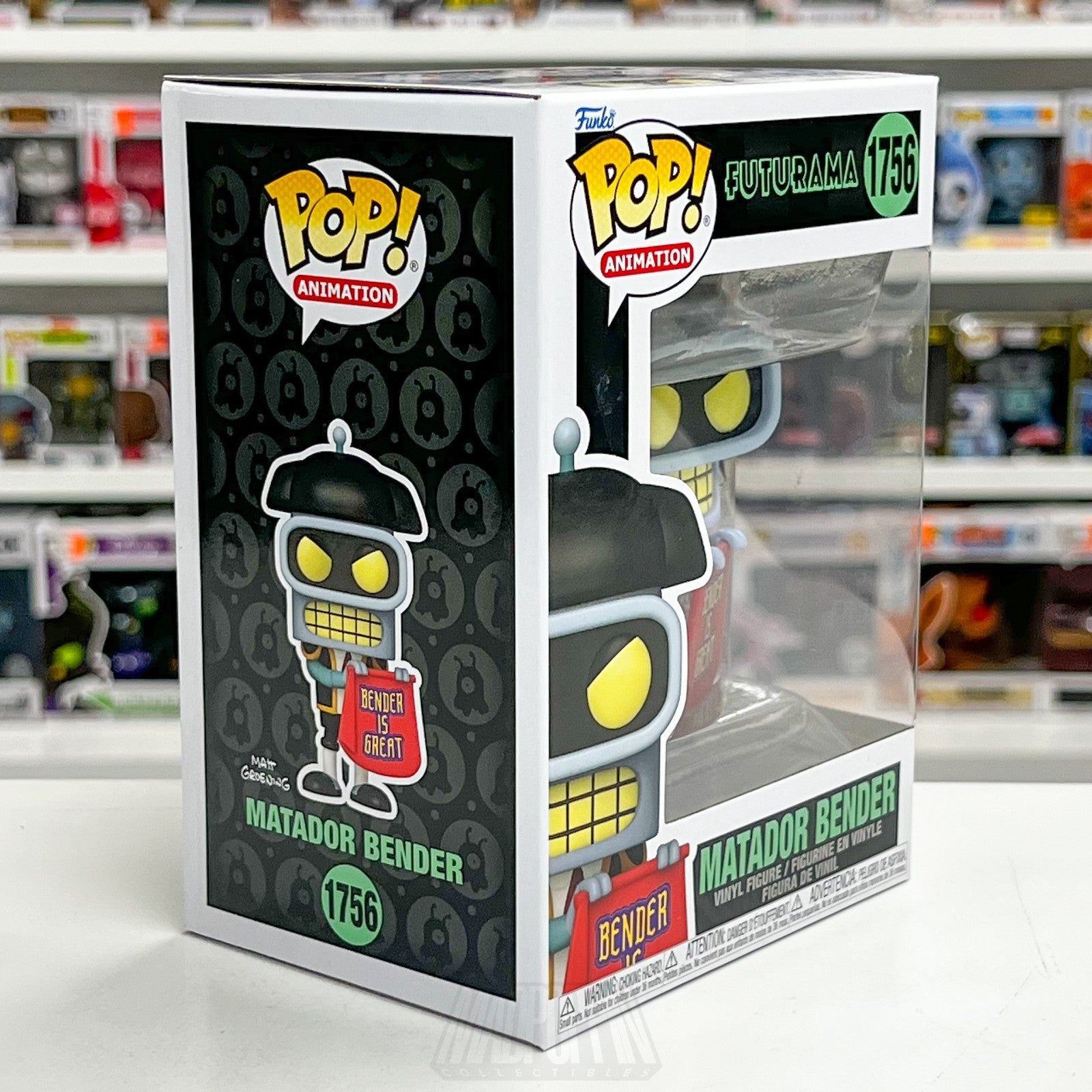 Funko Pop Animation Futurama Matador Bender 1756 Robot Droid Sci-Fi Vinyl Figure5