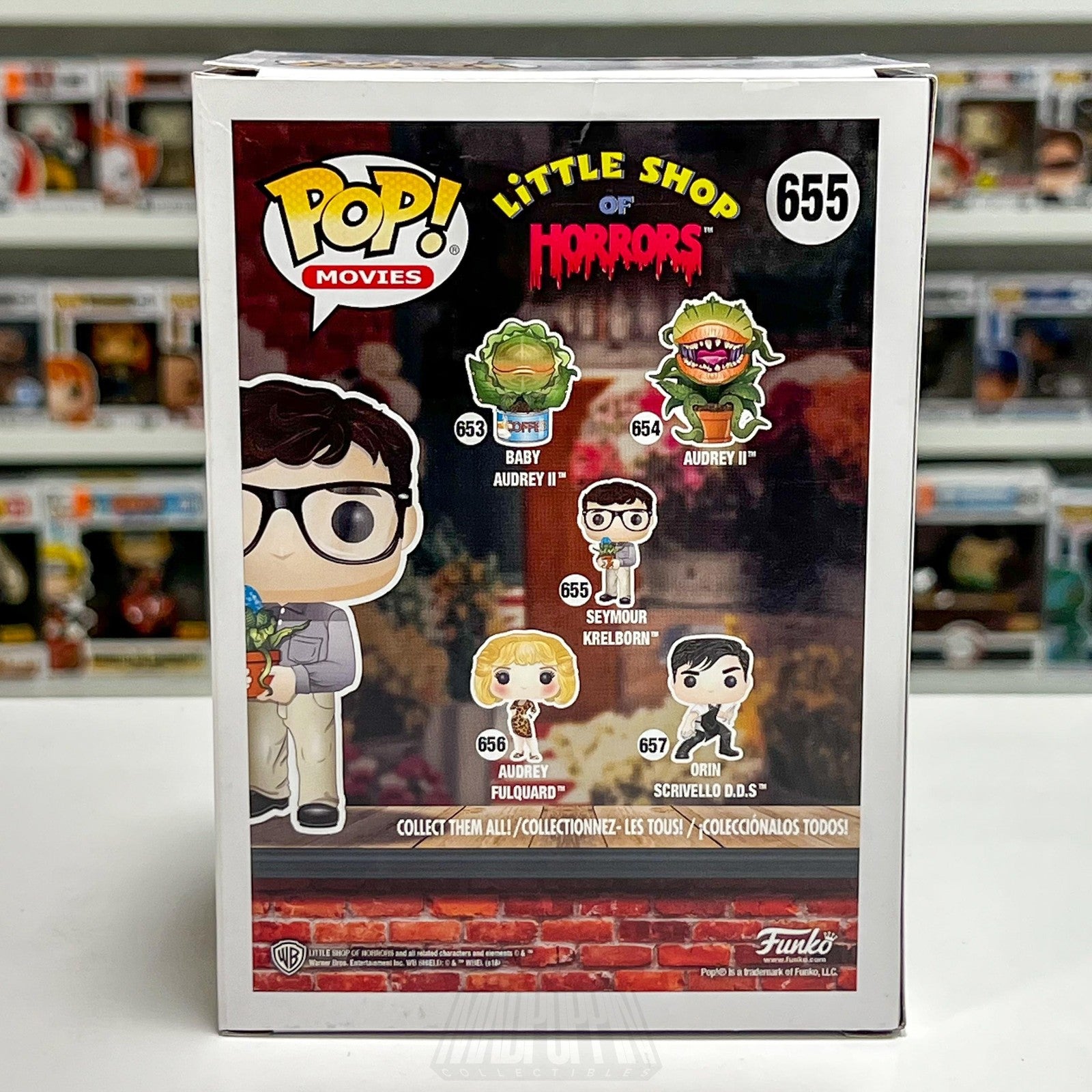 Funko Pop Movies Little Shop of Horrors Seymour Krelborn 655 Vinyl Figure Comedy