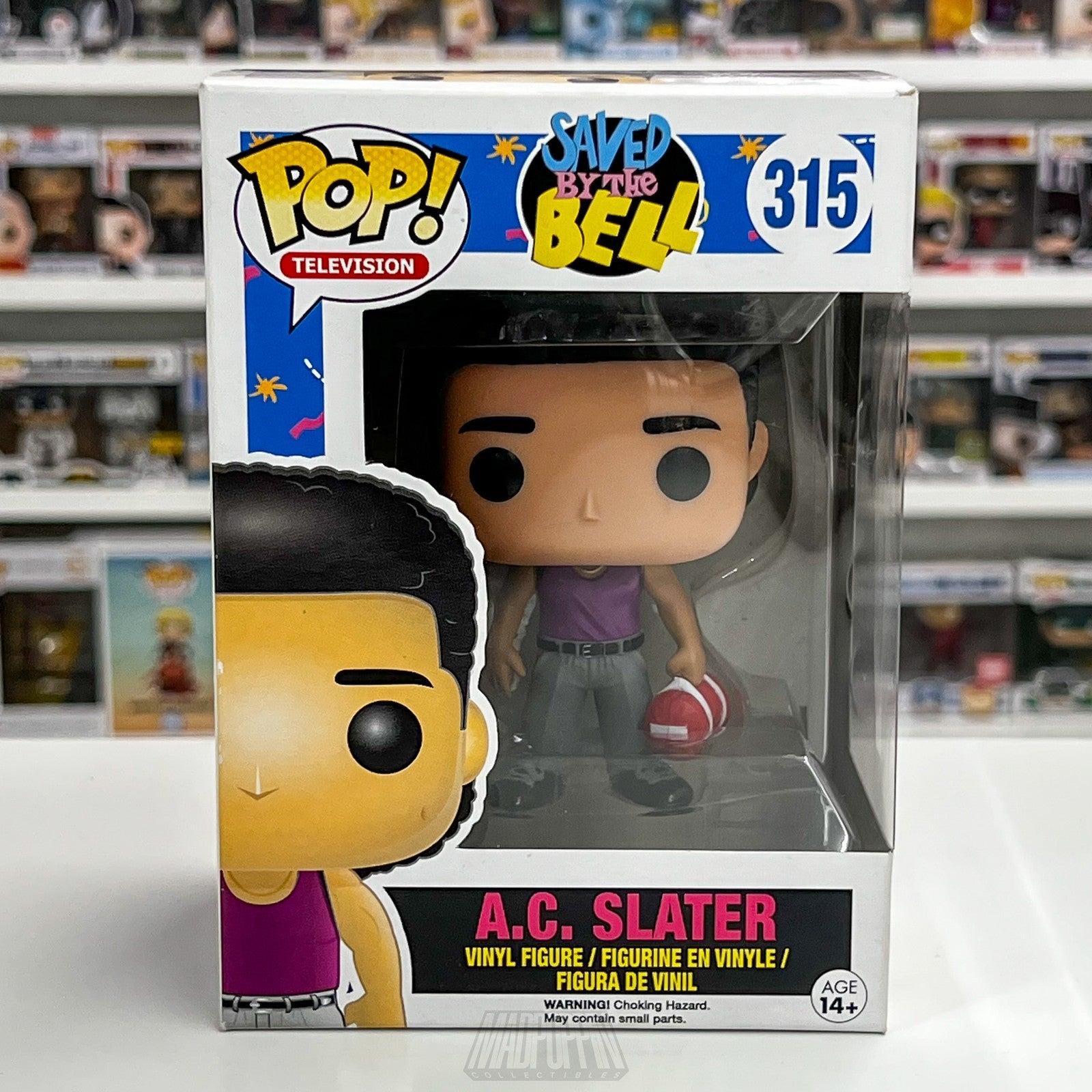Funko Pop Saved By The Bell A.C. Slater #315 Television Vinyl Figure New In Box