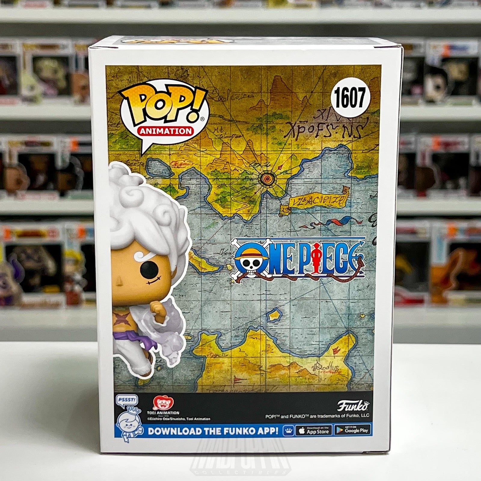 Funko Pop Animation One Piece Luffy Gear Five 1607 Glow Chase Figure Anime Vinyl