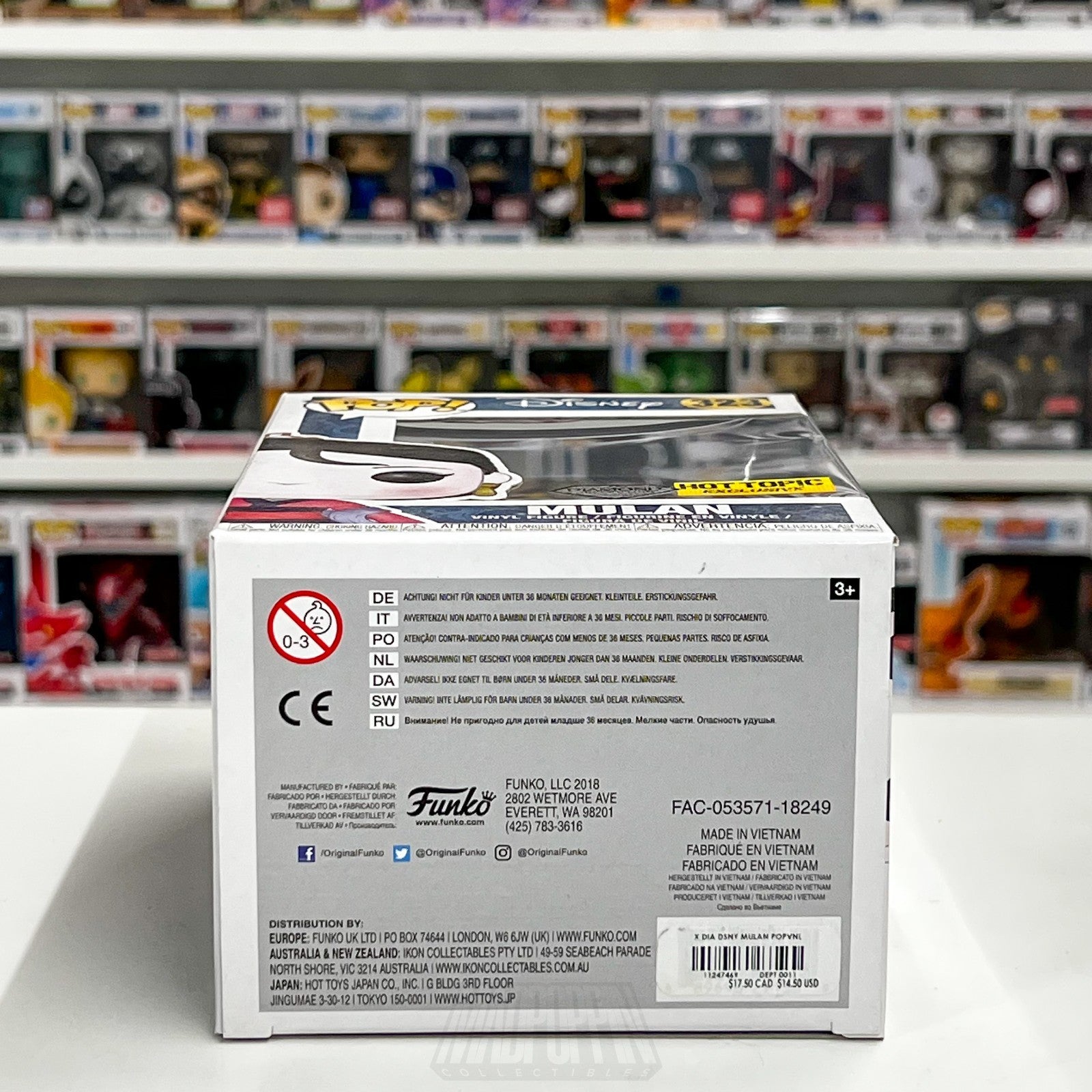 Funko Pop Disney Mulan Dancing Diamond Glitter Hot Topic 323 Princess Toy Figure7