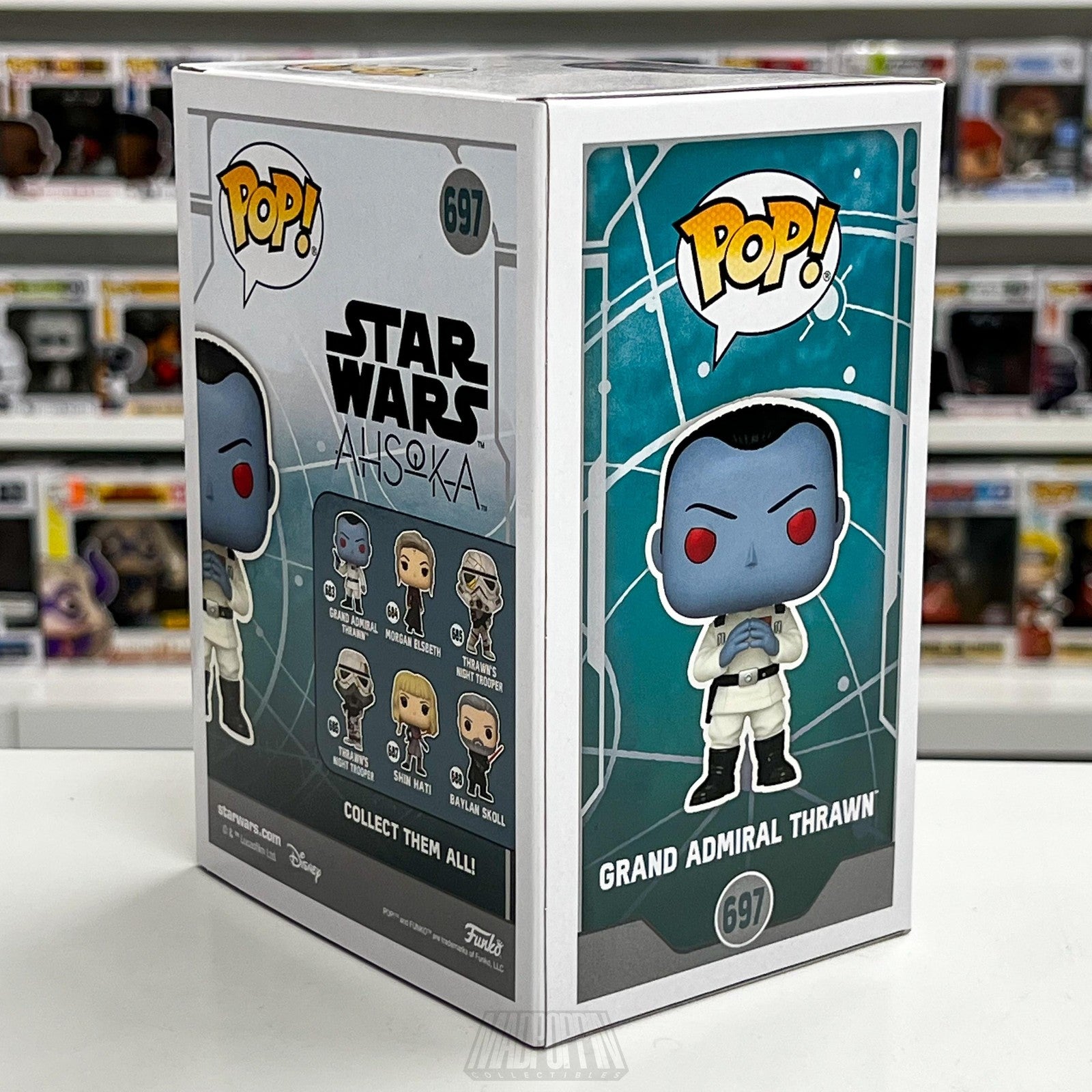 Funko Pop Star Wars Grand Admiral Thrawn Diamond SDCC 2024 Limited 3000 Ahsoka