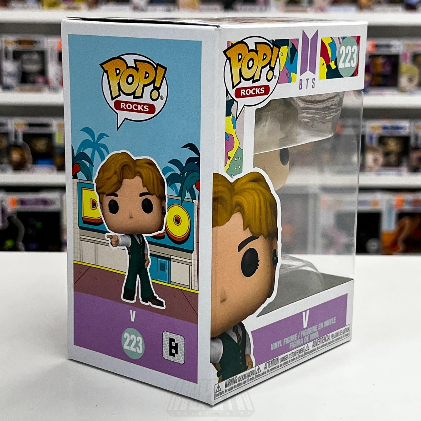 Funko Pop Rocks BTS V Dynamite #223 Vinyl Figure 2021 K-Pop Collectible Boxed5
