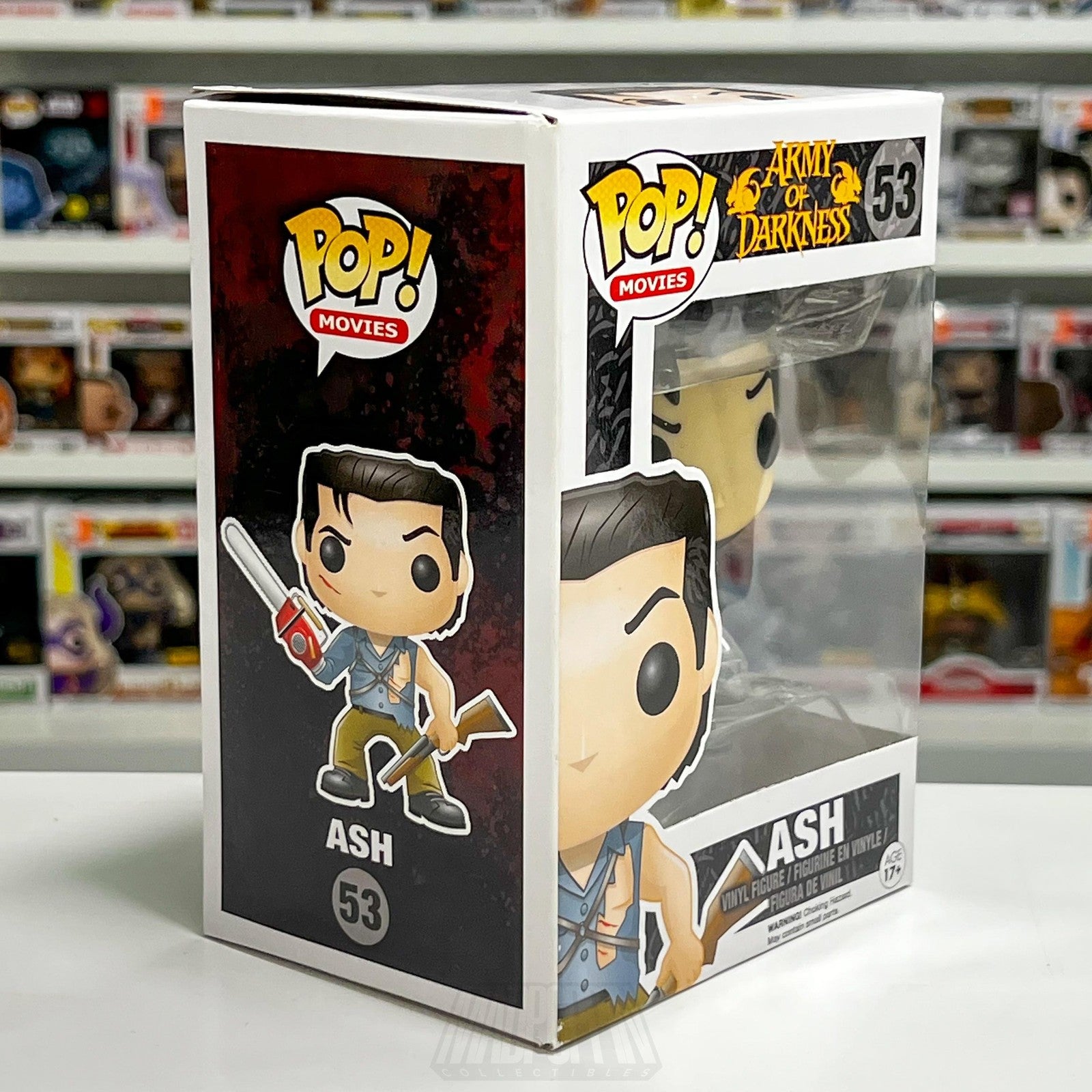 Funko Pop Movies Army of Darkness Ash 53 VAULTED Figure Box Wear Horror Movie