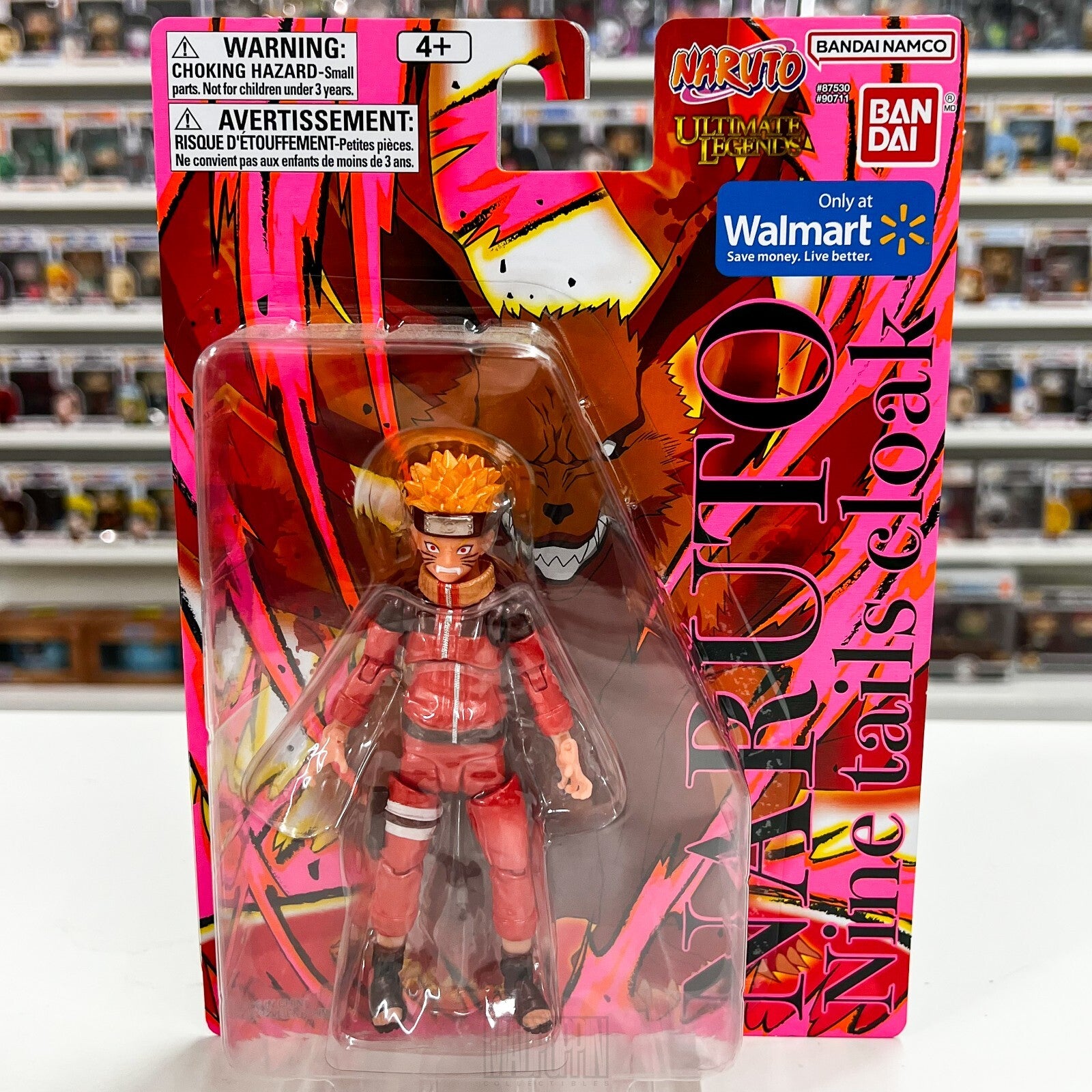 Bandai Namco Ultimate Legends Naruto Nine Tails Cloak Walmart Exclusive Figure