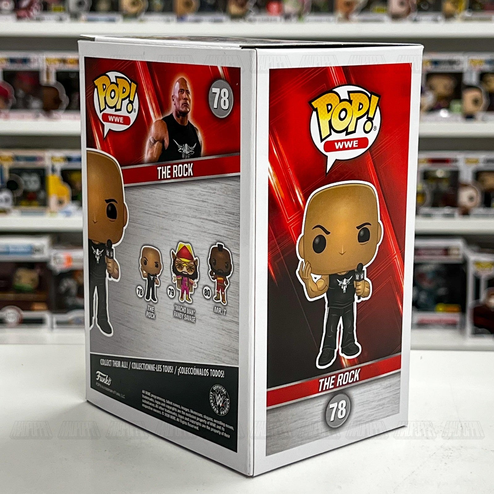 Funko Pop WWE The Rock Vinyl Figure #78 Collectible New In Box Wrestling Toy