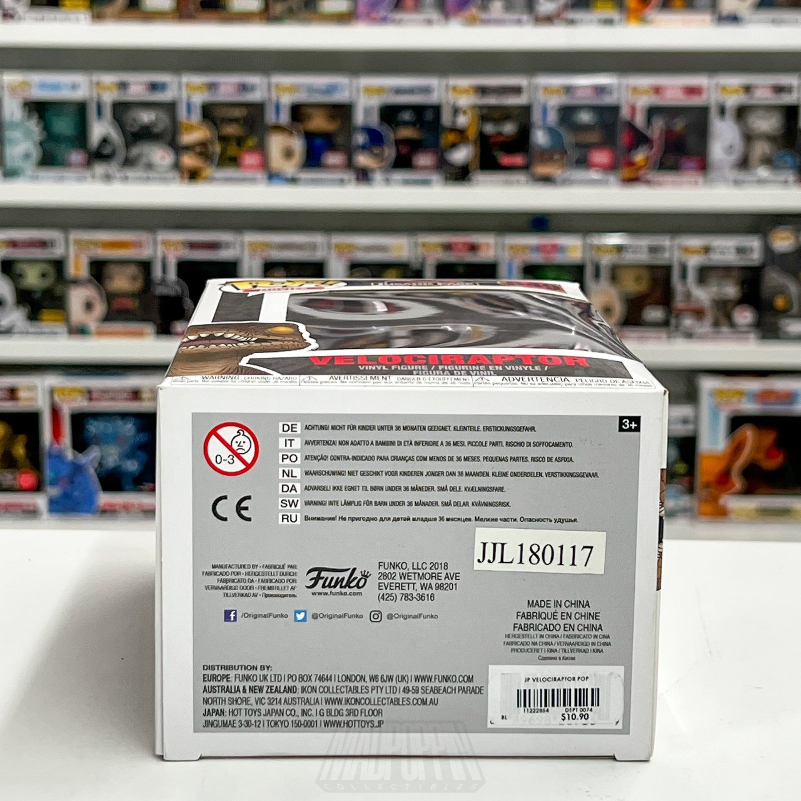 Funko Pop Movies Jurassic Park Velociraptor 549 Dinosaur Universal Vinyl Figure7