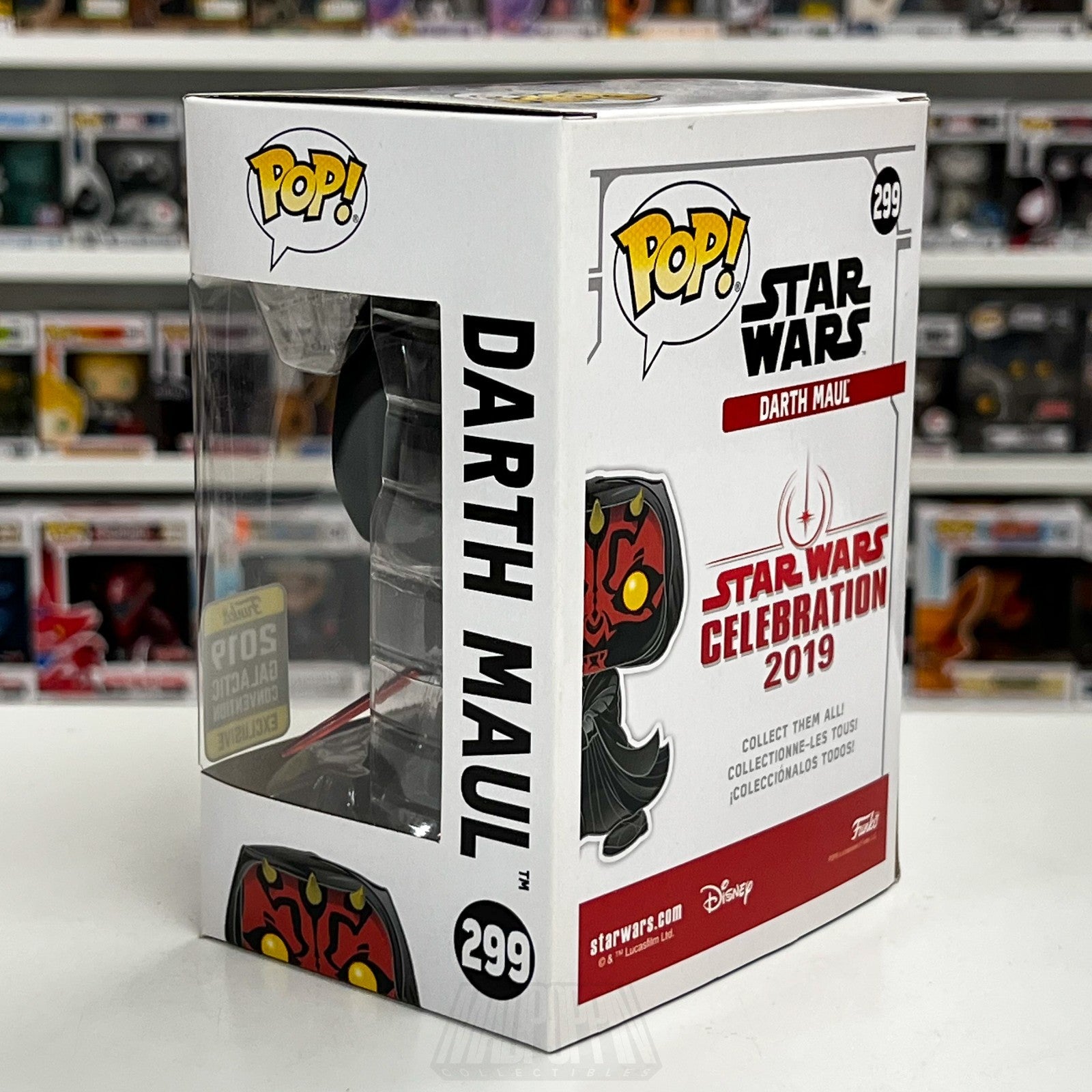 Funko Pop Star Wars Celebration Darth Maul 299 Galactic Sith Lord Vinyl Figure2