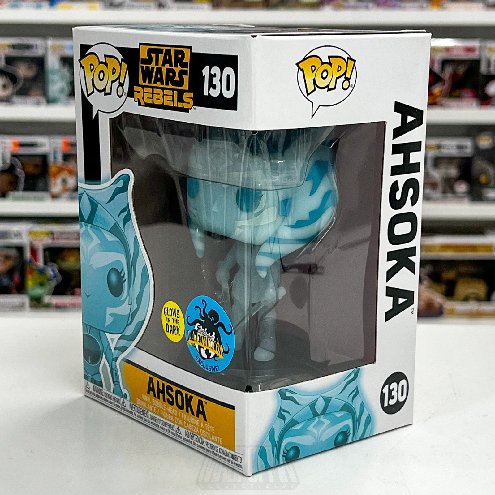 Funko Pop Star Wars Rebels Ahsoka Glow LACC 130 Original 2017 Release Toy Figure2