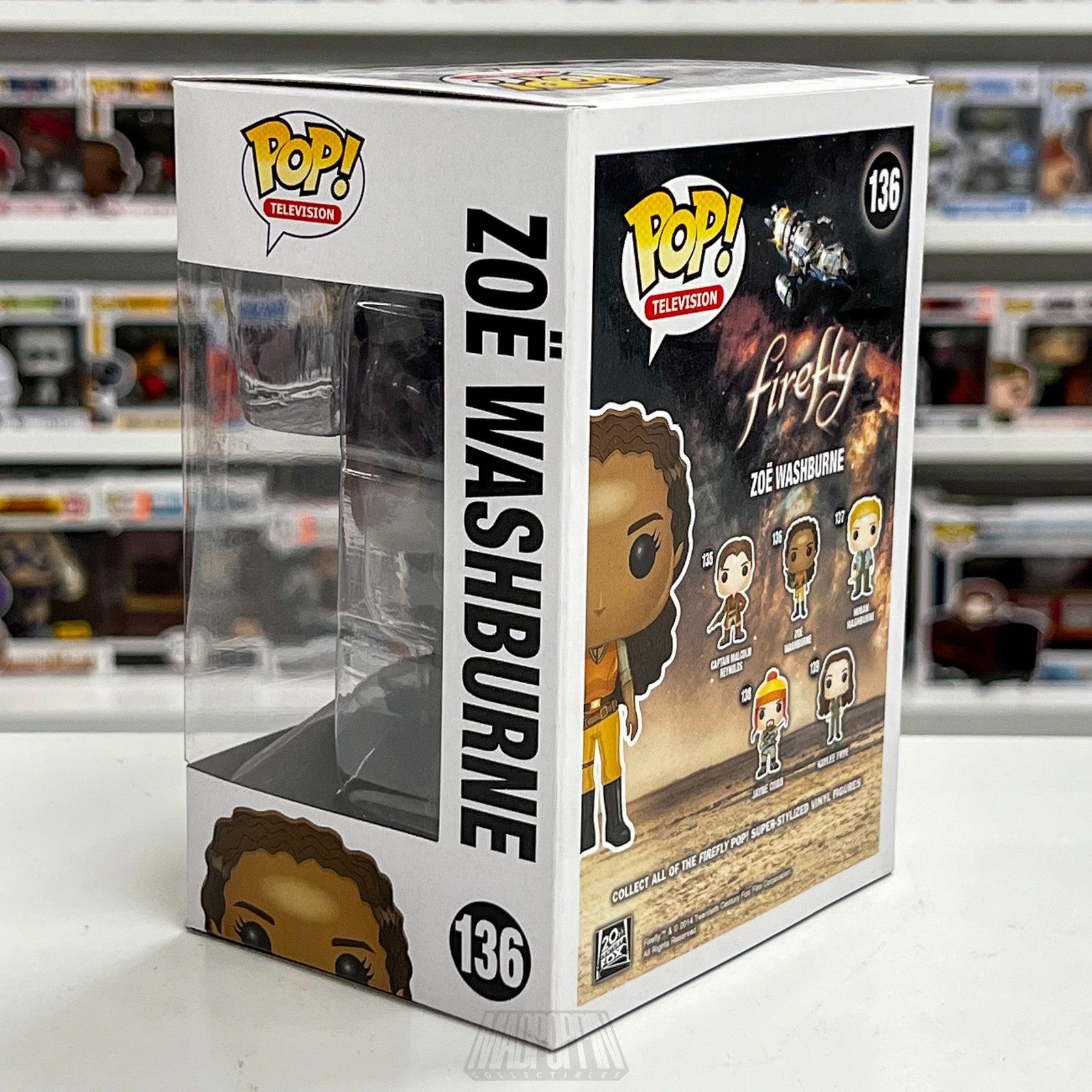 Funko Pop Television Firefly Zoë Washburne 136 Vinyl Figure New Collectible