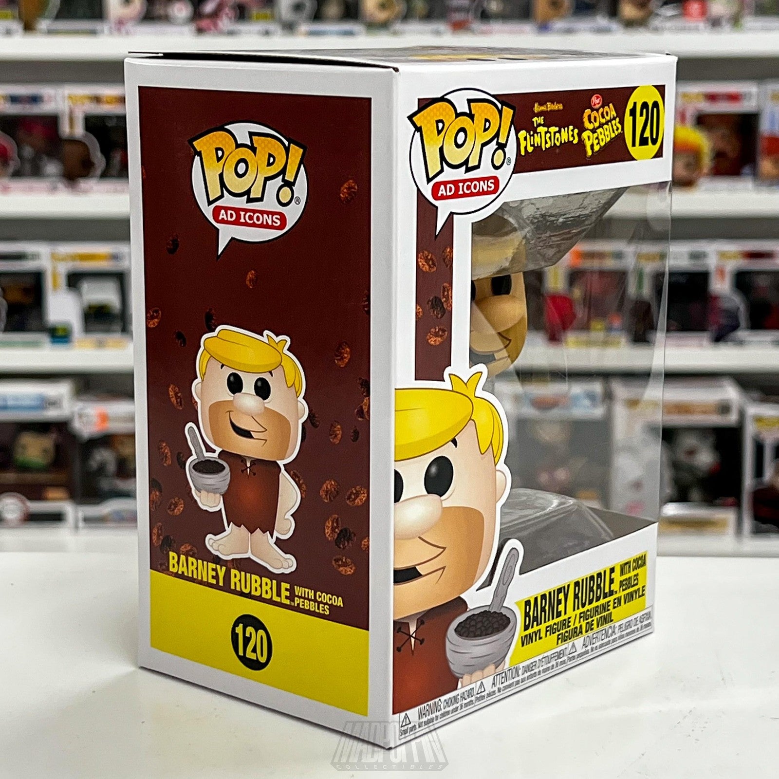 Funko Pop Ad Icons Barney Rubble Cocoa Pebbles Flintstones #120 Vinyl Figure New