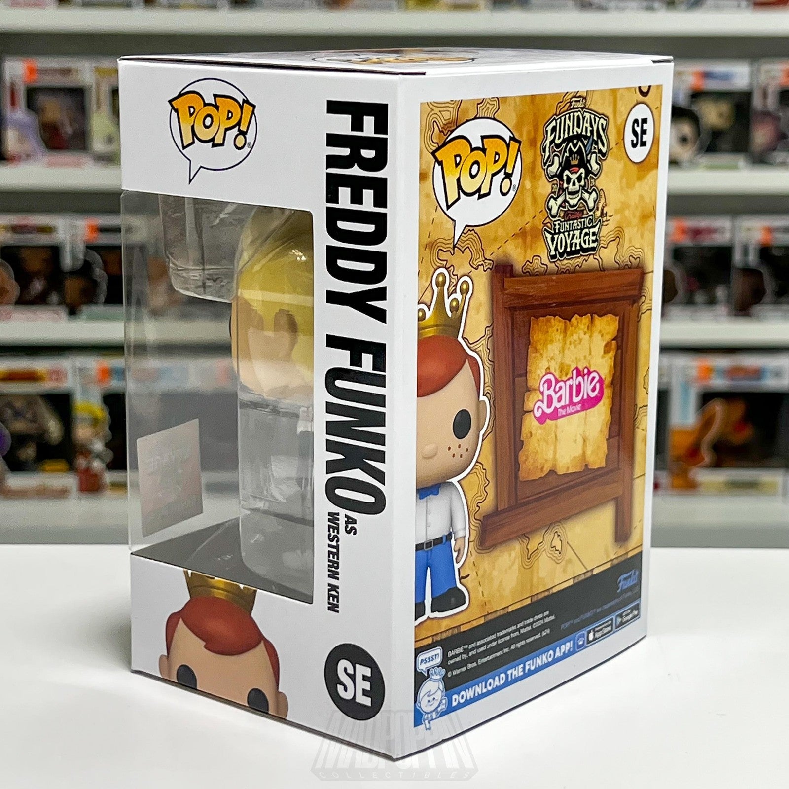 Funko Pop Freddy Funko as Western Ken SE Funtastic Voyage 5000 PCS Barbie Movie
