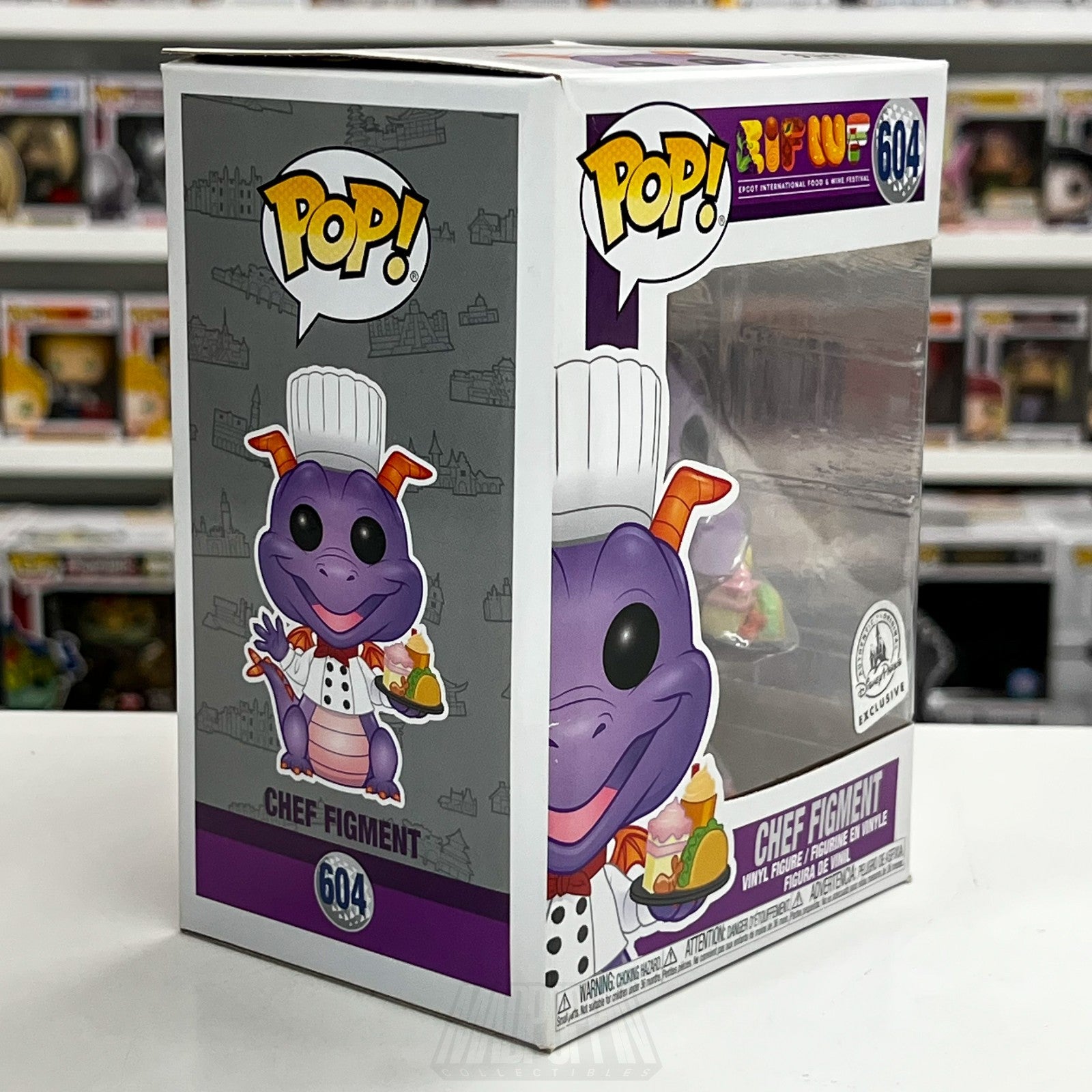 Funko Pop Disney Chef Figment Epcot Food Wine Festival Exclusive 604 Toy Figure5