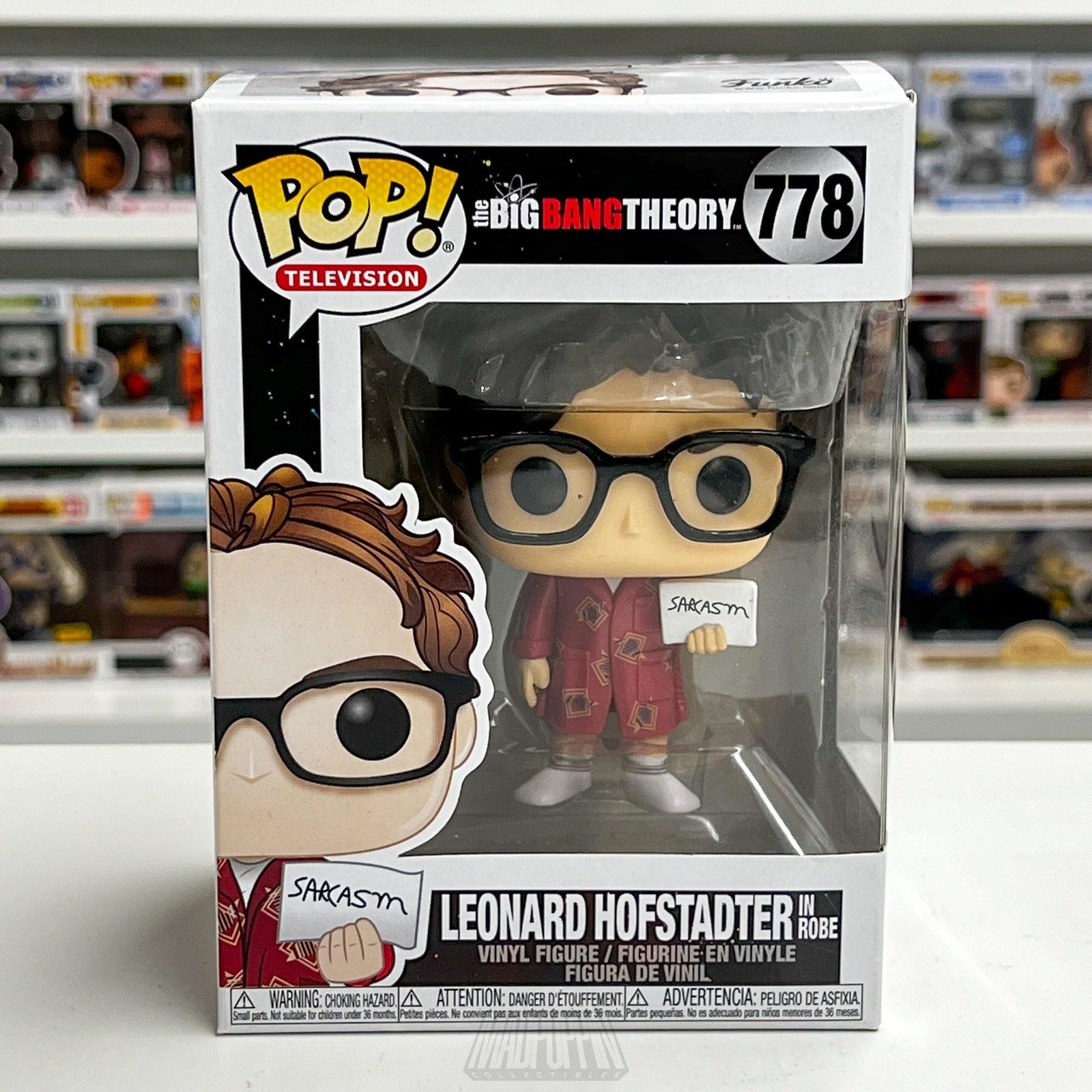 Funko Pop Leonard Hofstadter In Robe #778 Big Bang Theory TV Vinyl Figure New