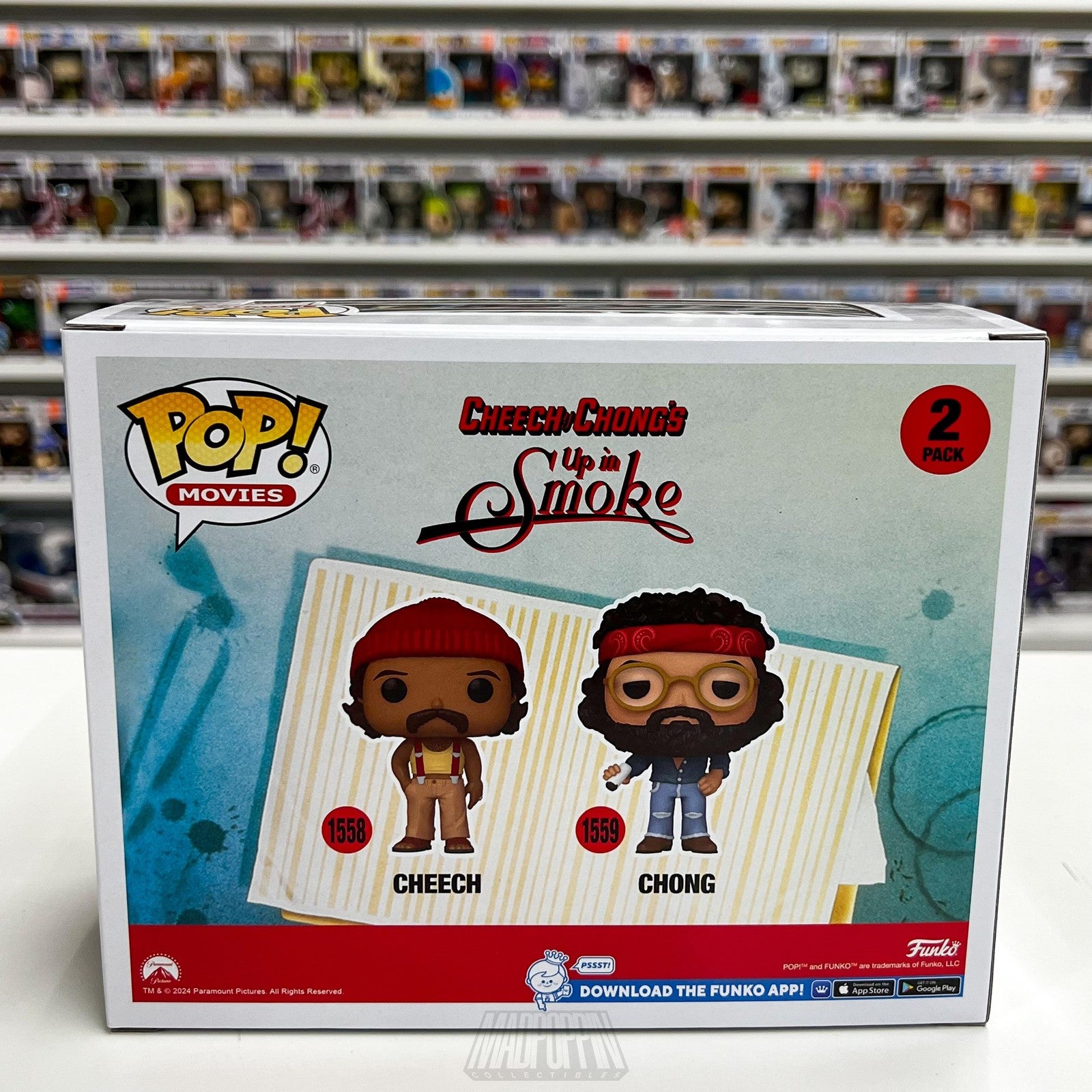 Funko Pop Cheech & Chong Up In Smoke 2 Pack Figures Specialty Series Exclusive