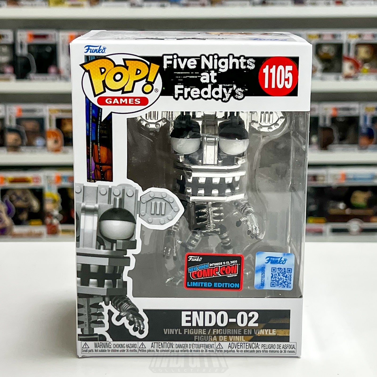 Funko Pop FNAF Five Nights Freddy's Endo-02 1105 NYCC Con Sticker Game Horror