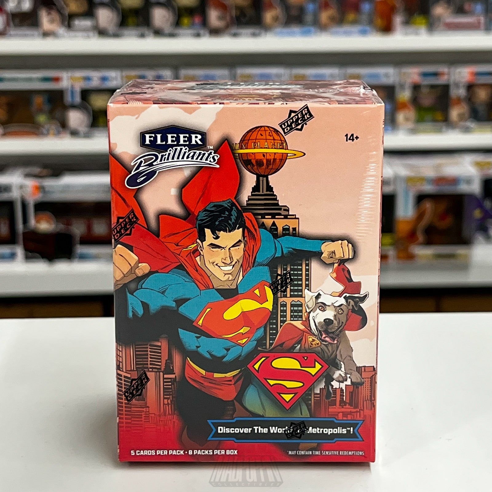 Fleer Brilliants Superman DC Red Blaster Box Parallel Target Cards Upper Deck