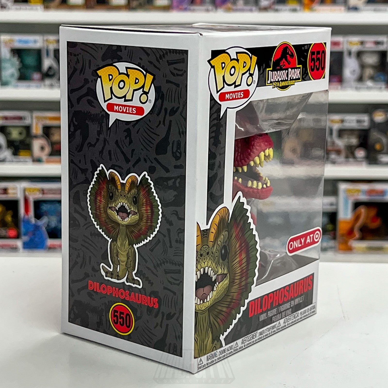 Funko Pop Movies Jurassic Park Dilophosaurus Red Target 550 Dinosaur Toy Figure5