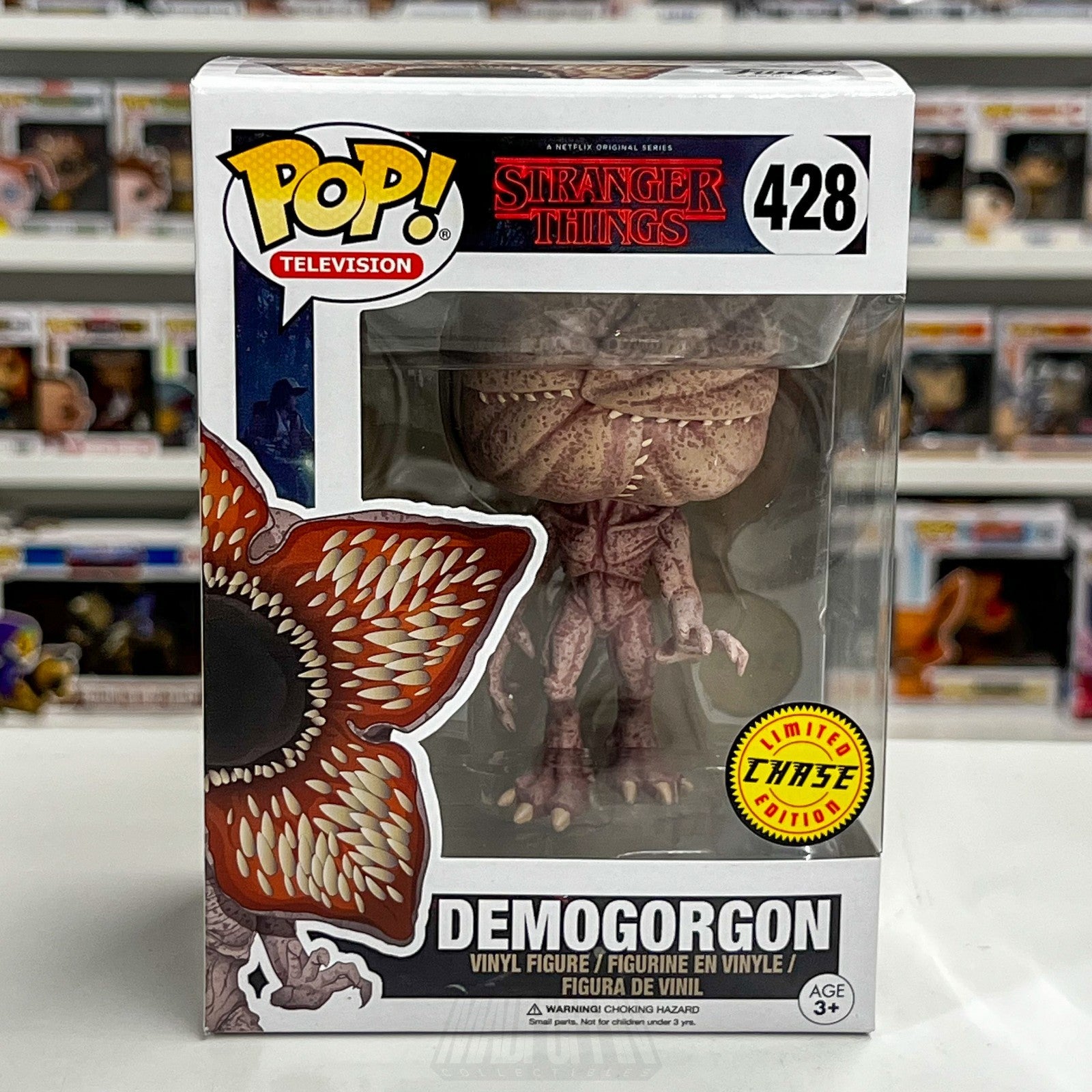 Funko Pop Television Stranger Things Demogorgon Closed Mouth Chase 428 Figure0