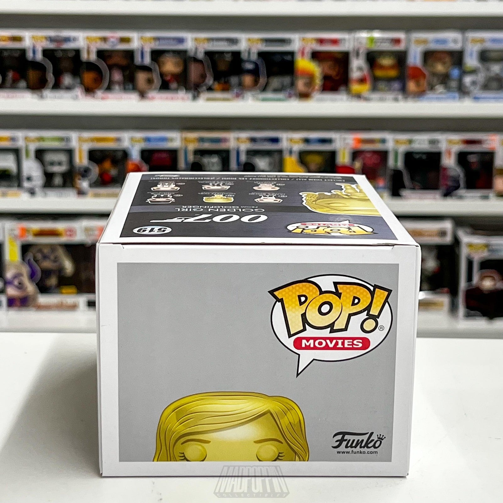 Funko Pop Movies 007 Golden Girl #519 James Bond Goldfinger Vinyl Figure New