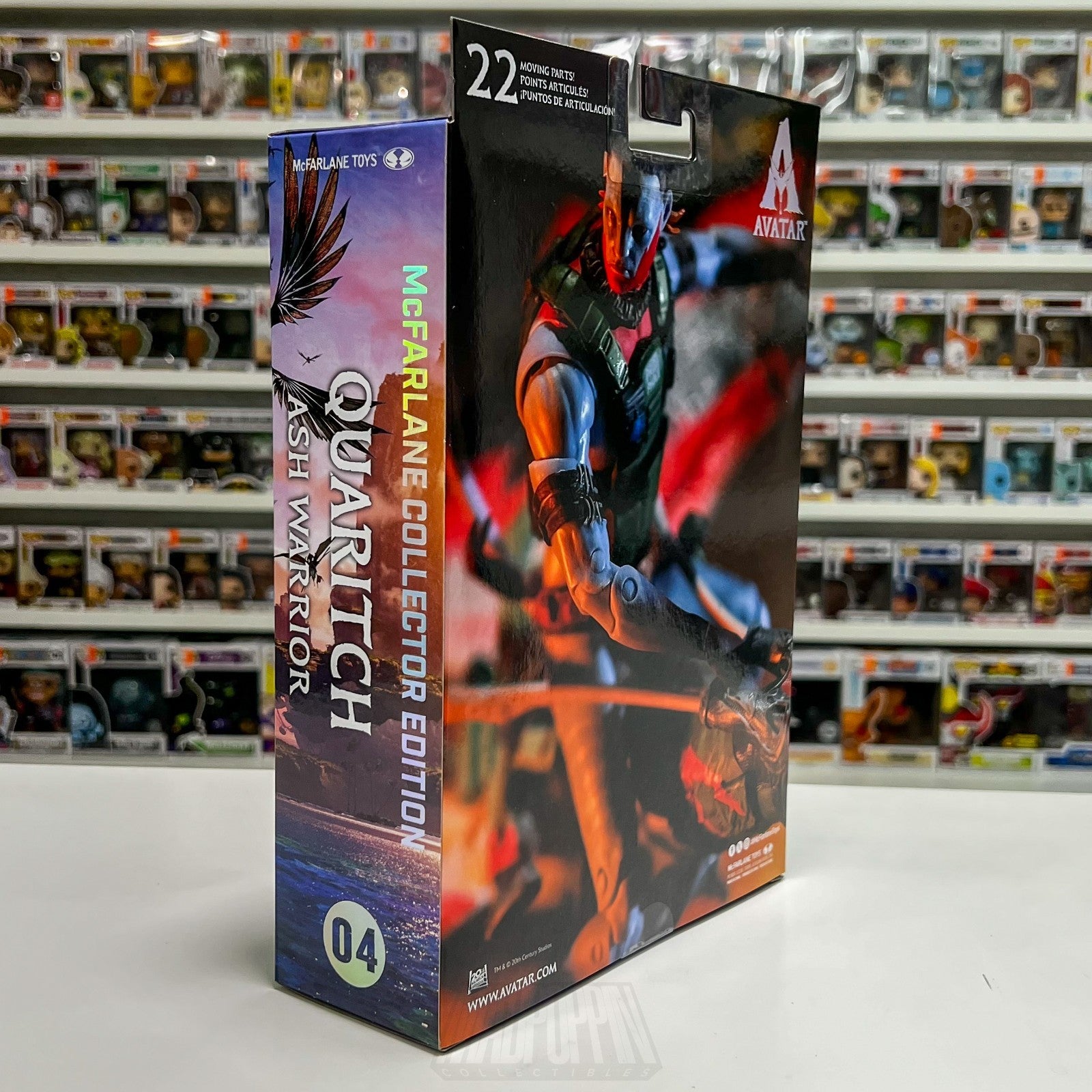 McFarlane Toys Gold Label Avatar Quaritch Ash Warrior RED PLATINUM 7 Inch Figure