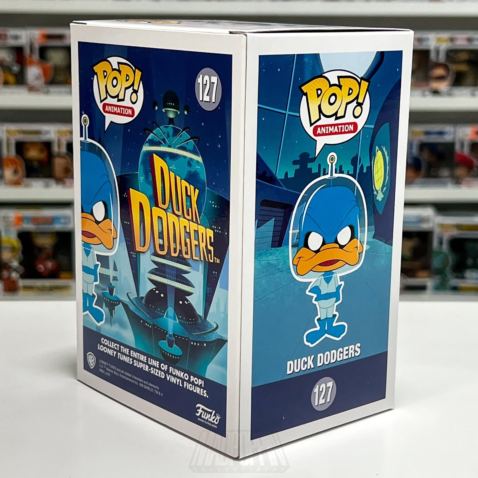 Funko Pop Animation Duck Dodgers 127 Daffy Looney Tunes Vinyl Figure Toy Cartoon