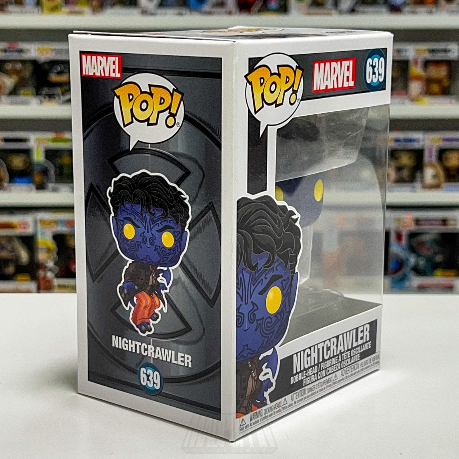 Funko Pop Marvel Nightcrawler 639 Mutant BobbleHead Figure X2 X-Men United Movie