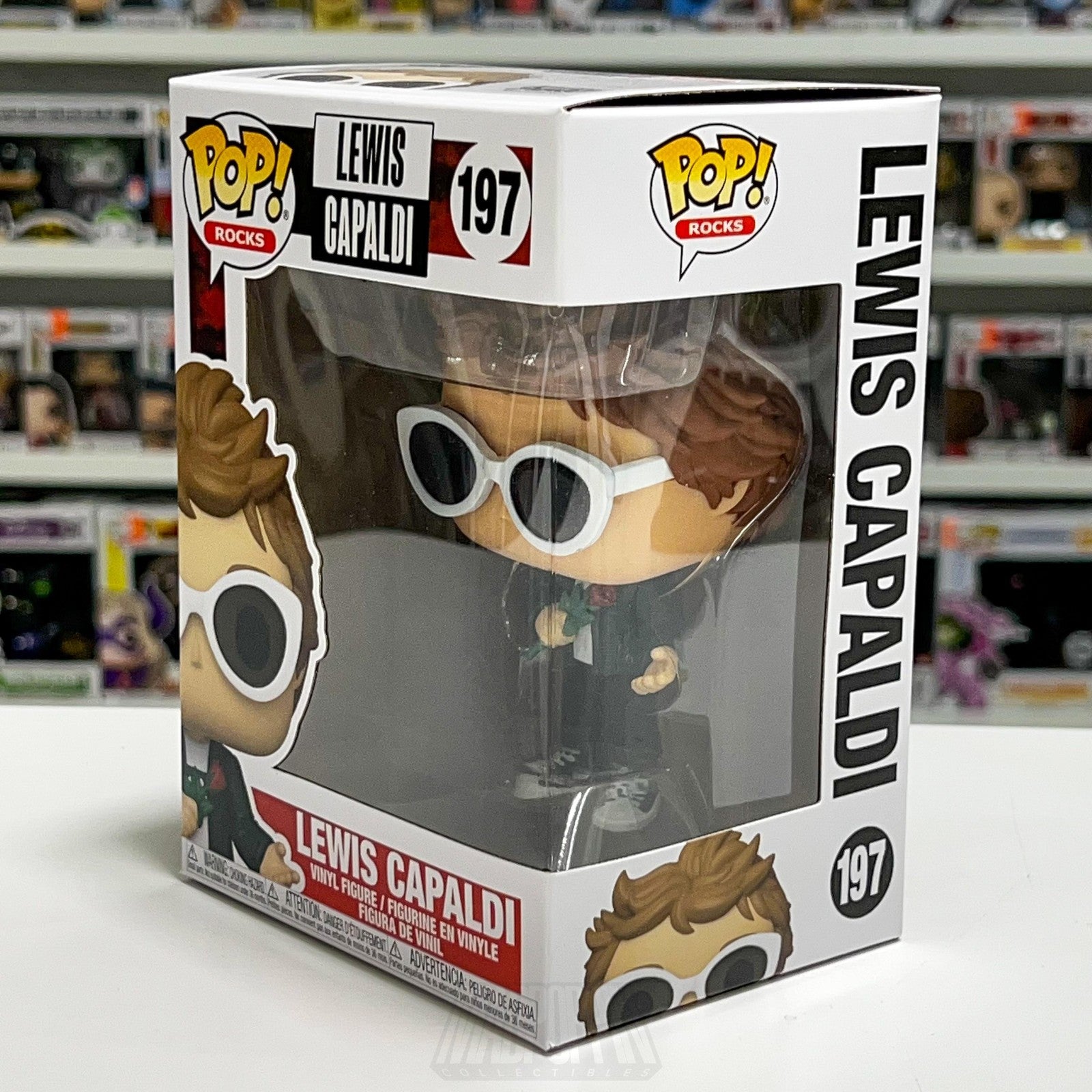 Funko Pop! Rocks #197 Lewis Capaldi Vinyl Figure Collectible Box 2020 Music Toy