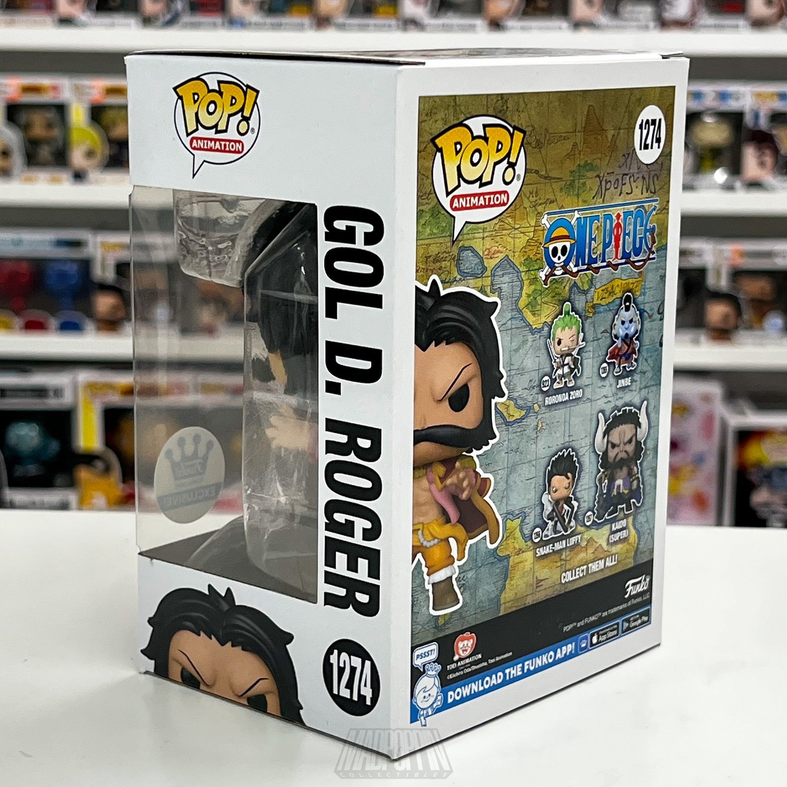 Funko Pop Animation One Piece Gol D. Roger #1274 Vinyl Figure Exclusive New Mint