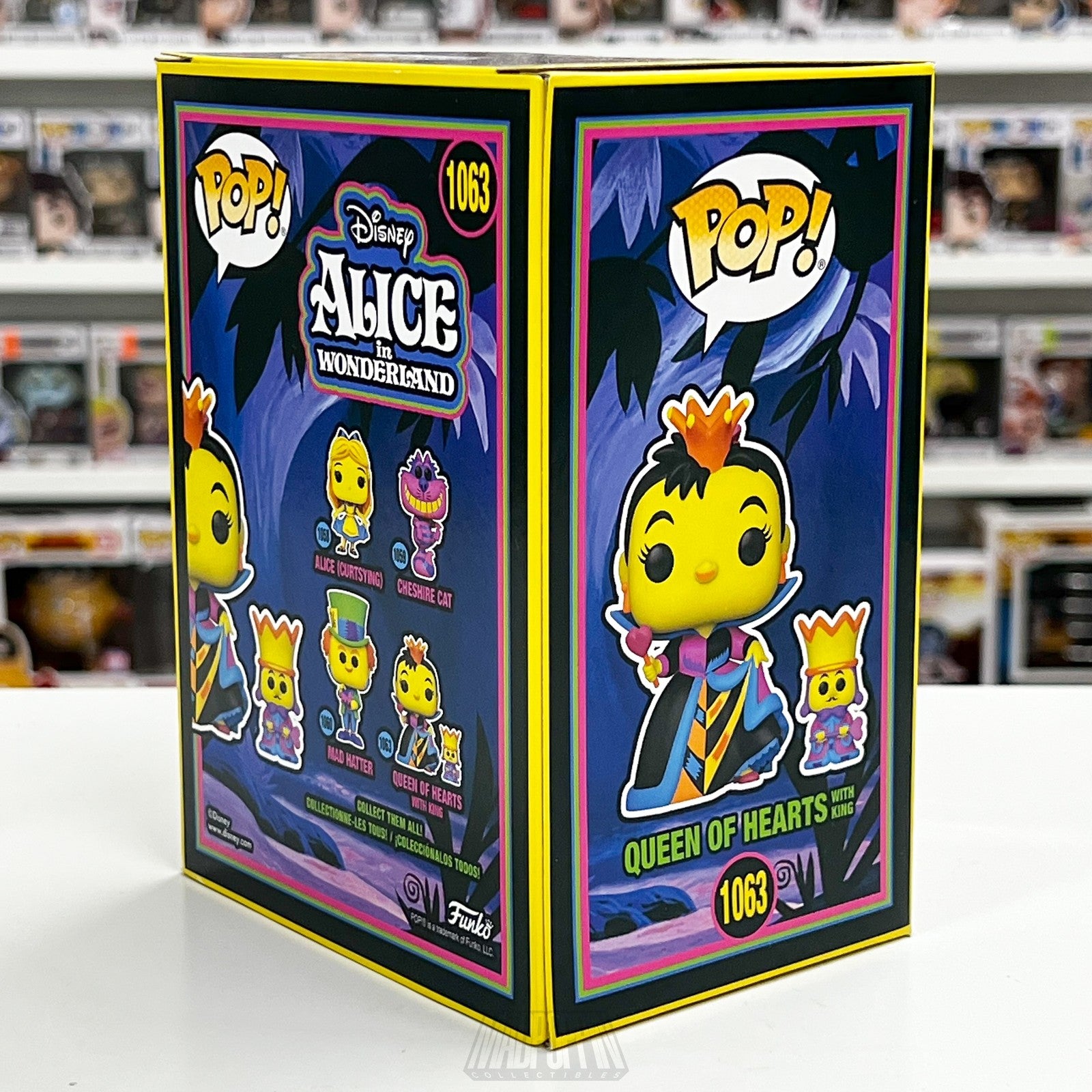 Funko Pop Alice in Wonderland Queen of Hearts 1063 Vinyl Figure Blacklight