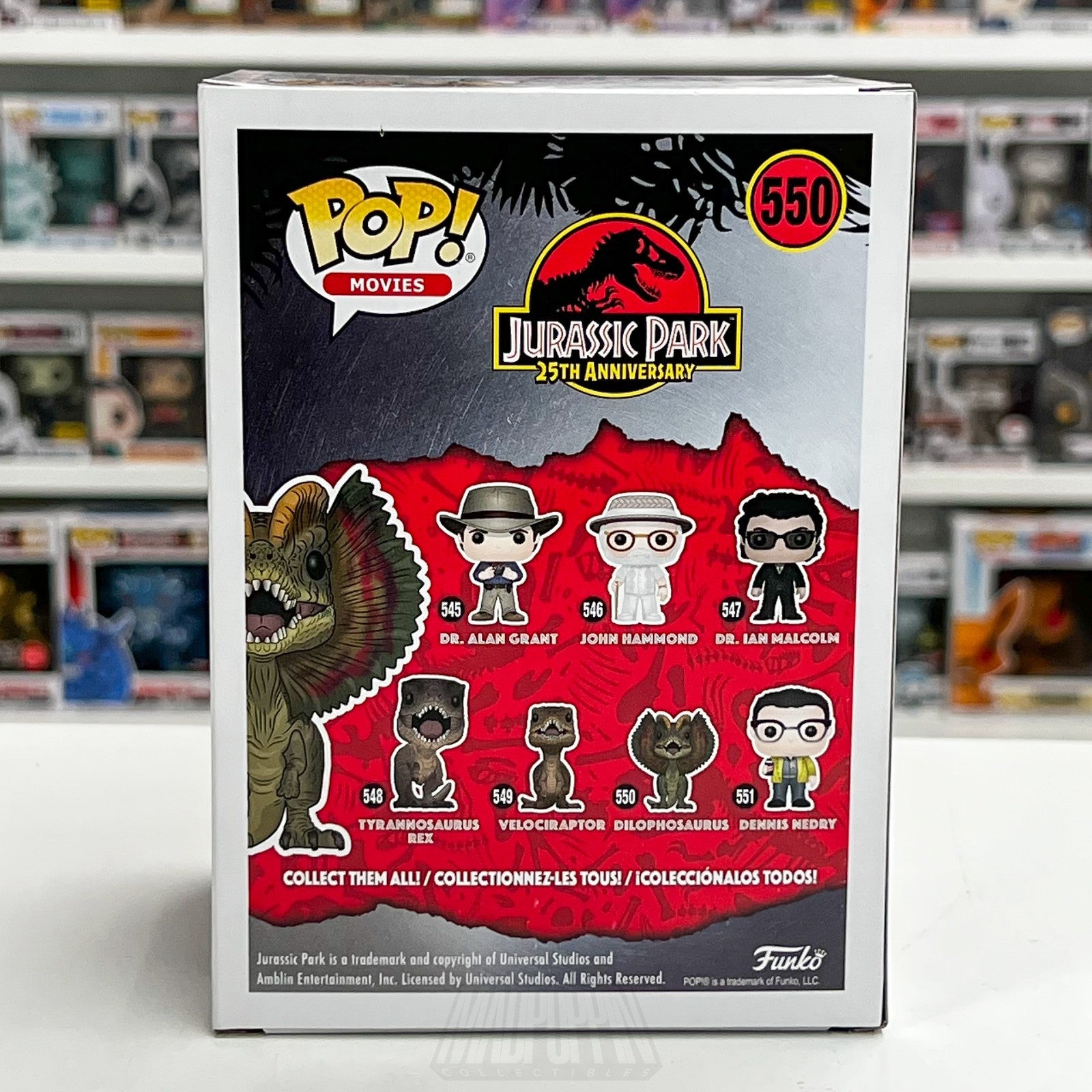 Funko Pop Movies Jurassic Park Dilophosaurus Red Target 550 Dinosaur Toy Figure3