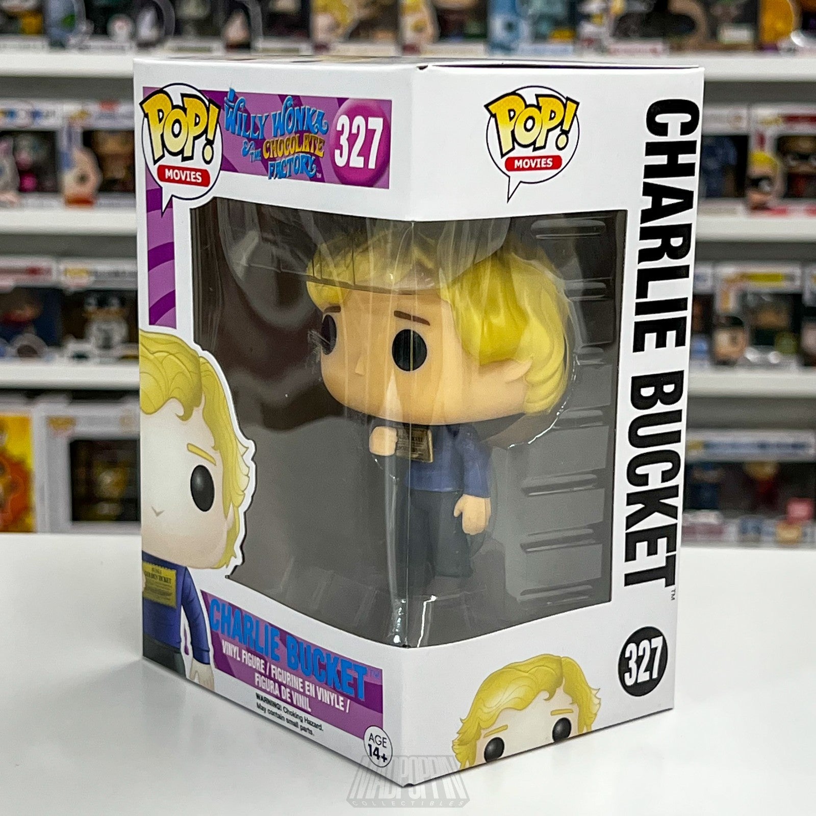 Funko Pop Movies Willy Wonka Chocolate Factory Charlie Bucket Golden Ticket 327