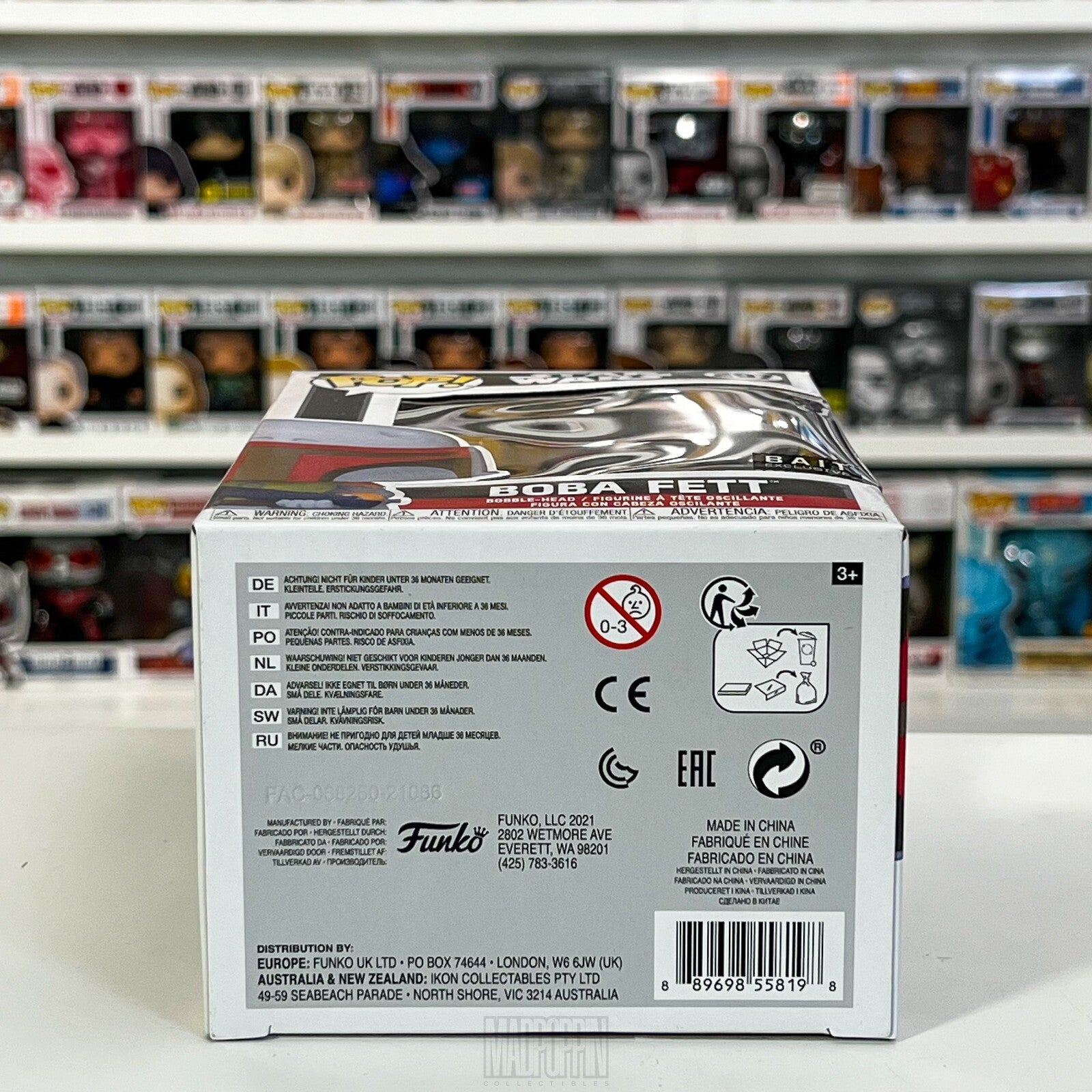 Funko Pop Star Wars Boba Fett Retro Colorway Bounty Hunter Bait Figure 297 NIB