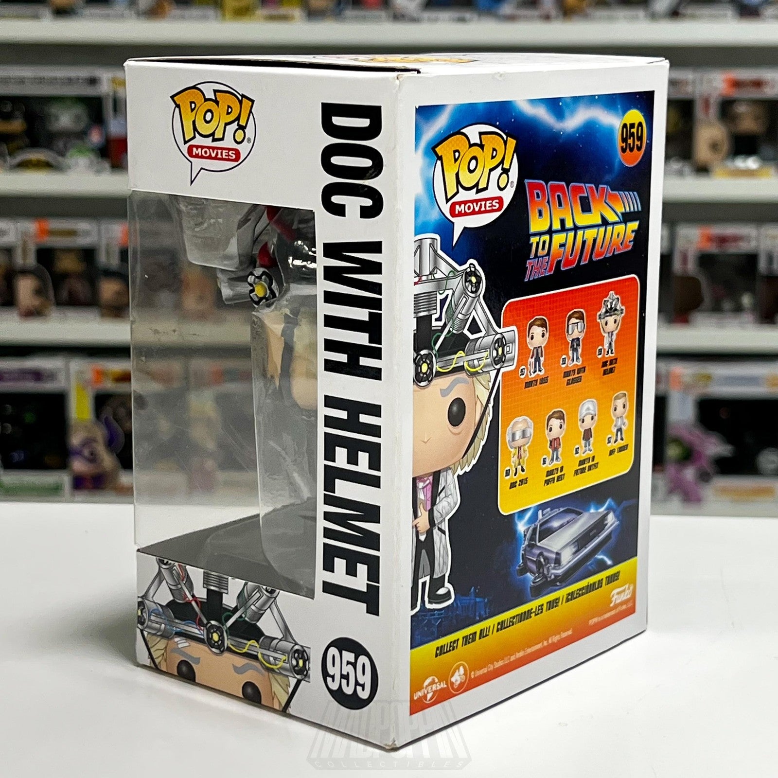 Funko Pop Movies Back to the Future Doc Brown with Helmet #959 Vinyl Figure Toy