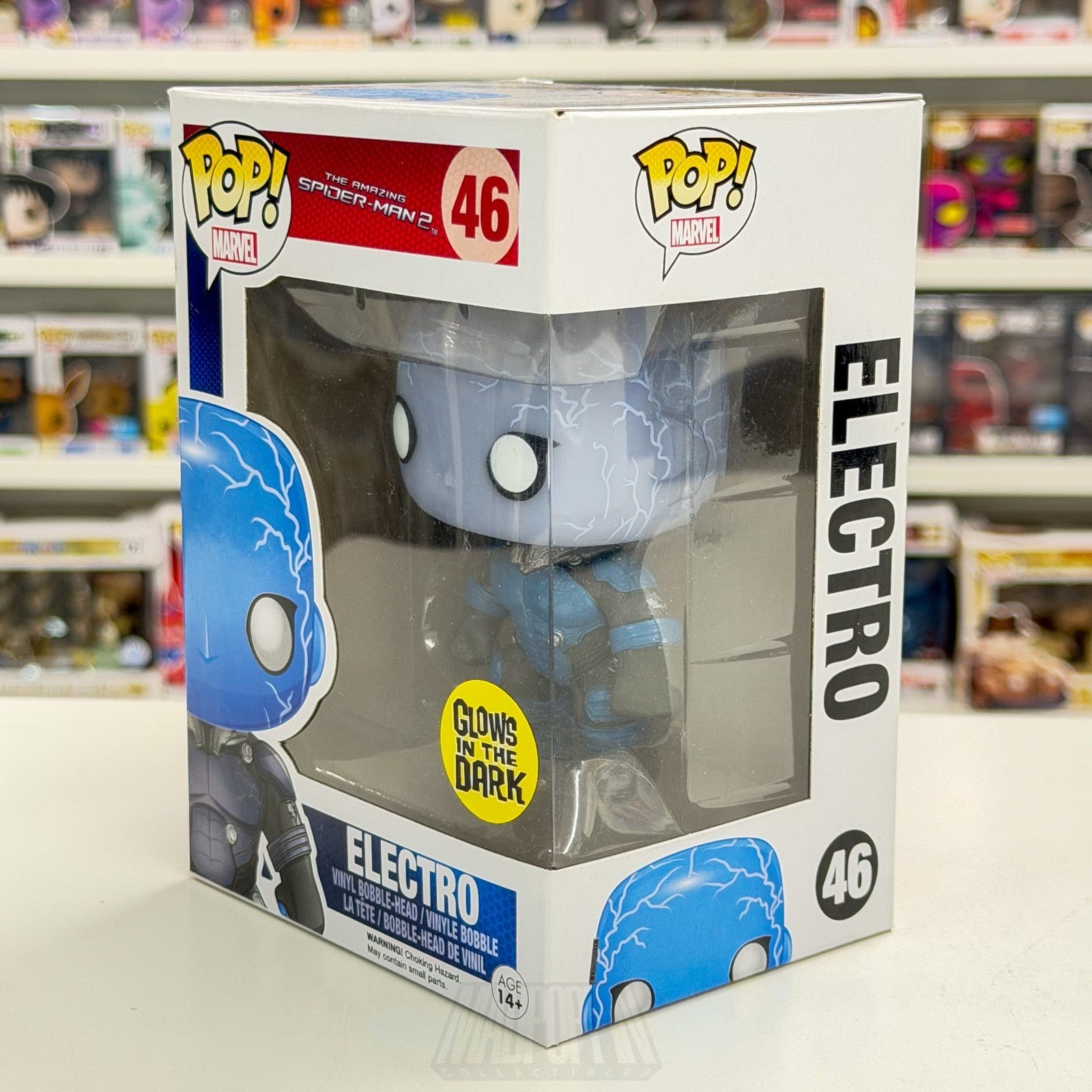Funko Pop Marvel Amazing Spider-Man 2 Electro Glow 46 Oscorp Toy Vinyl Figure2