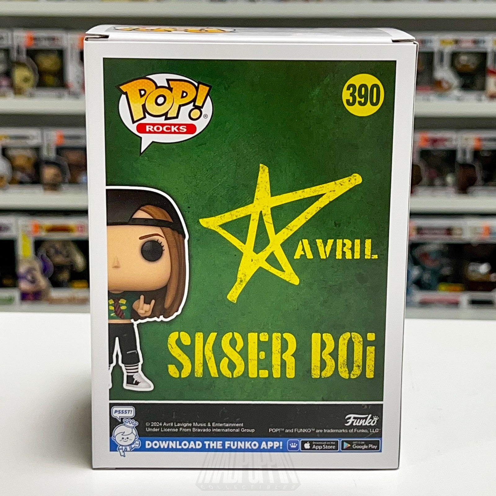 Funko Pop! Rocks Avril Lavigne 390 Sk8er Boi Vinyl Figure New in Box Toy Punk