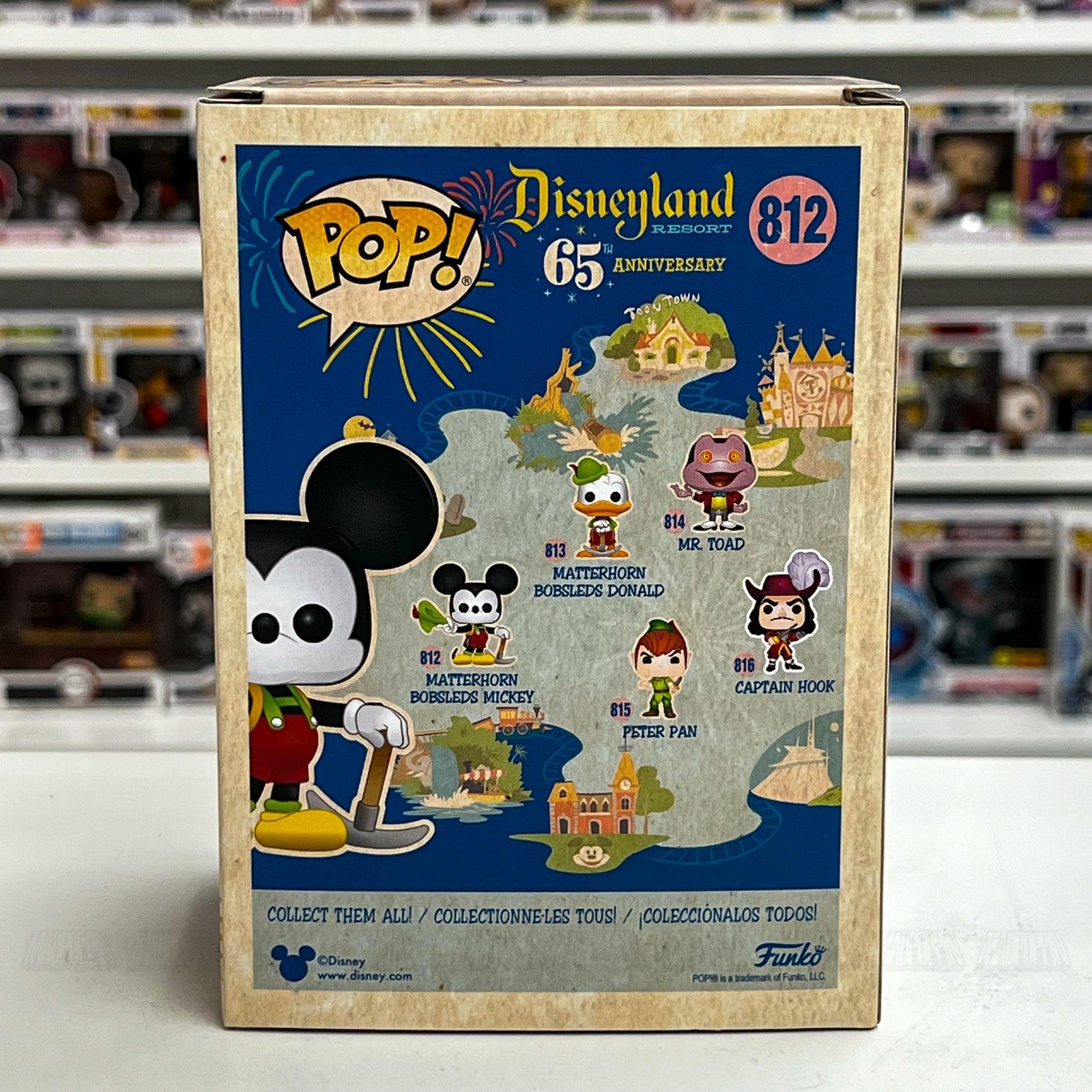 Funko Pop Disney Disneyland 65th Matterhorn Bobsleds Mickey #812 Vinyl Figure