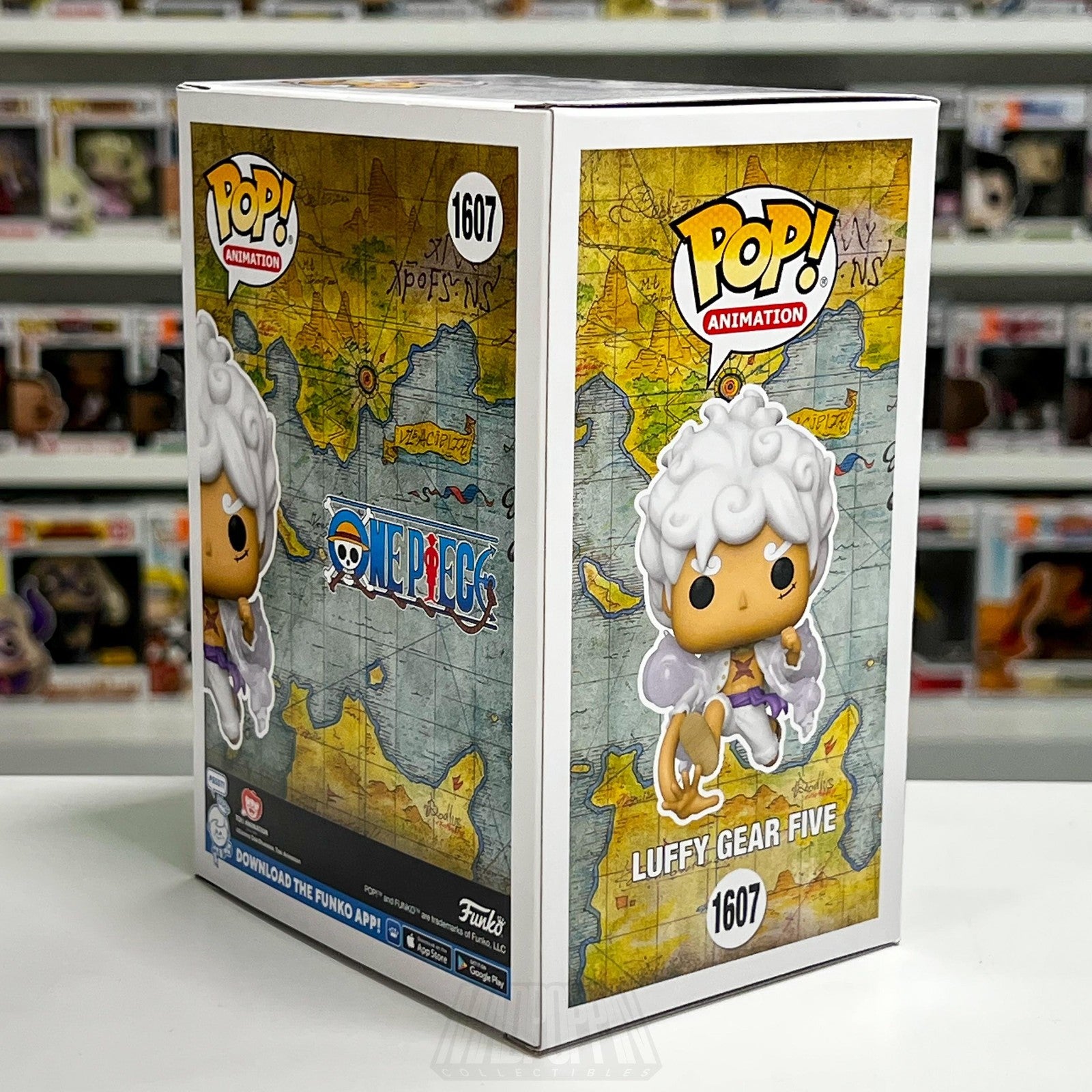 Funko Pop Animation One Piece Luffy Gear Five 1607 Glow Chase Figure Anime Vinyl