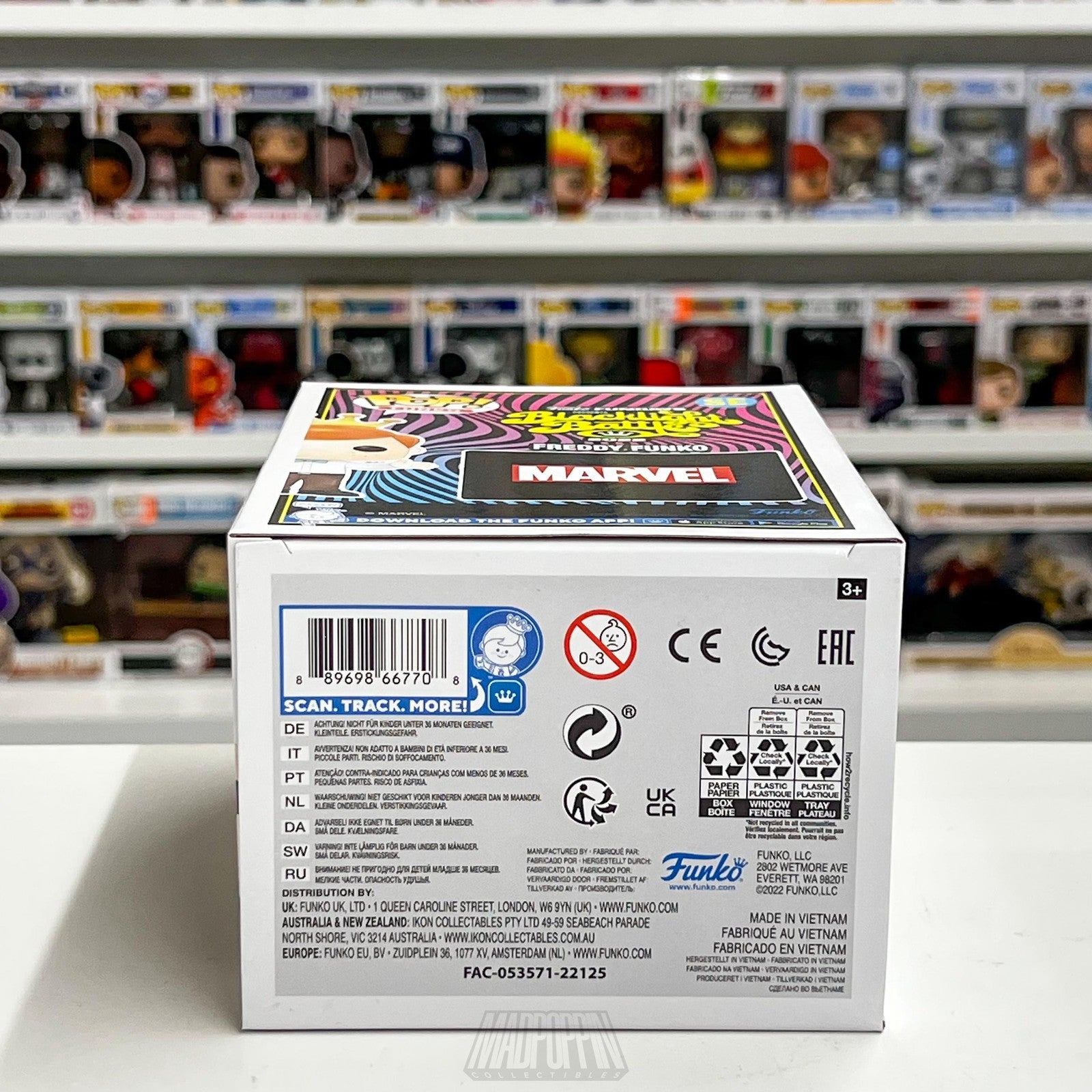 Freddy Funko as Loki Blacklight Battle 2022 Marvel Pop Limited 1500 PCS