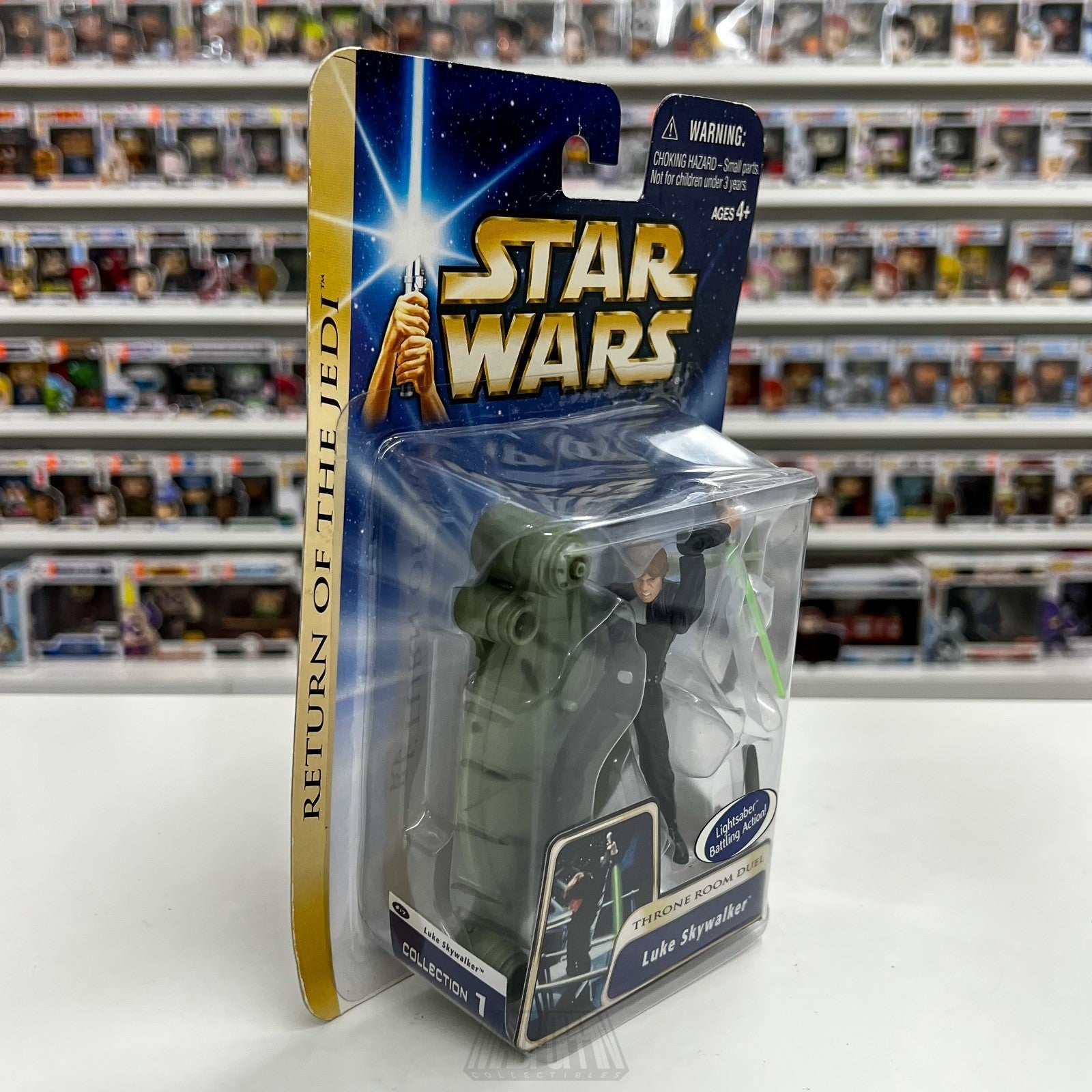 Star Wars Luke Skywalker Throne Room Duel ROTJ Action Figure 2003 Hasbro Sealed