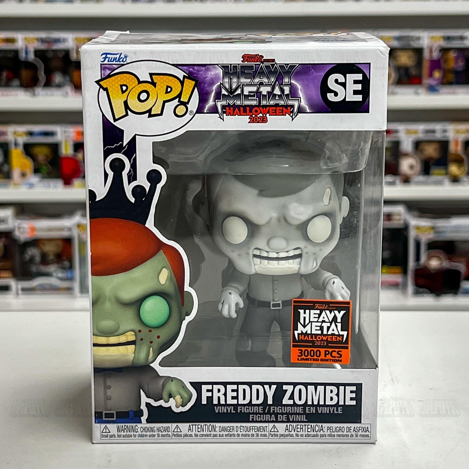 Funko Pop Freddy Zombie SE Heavy Metal Halloween 2023 Limited 3000 Vinyl Figure