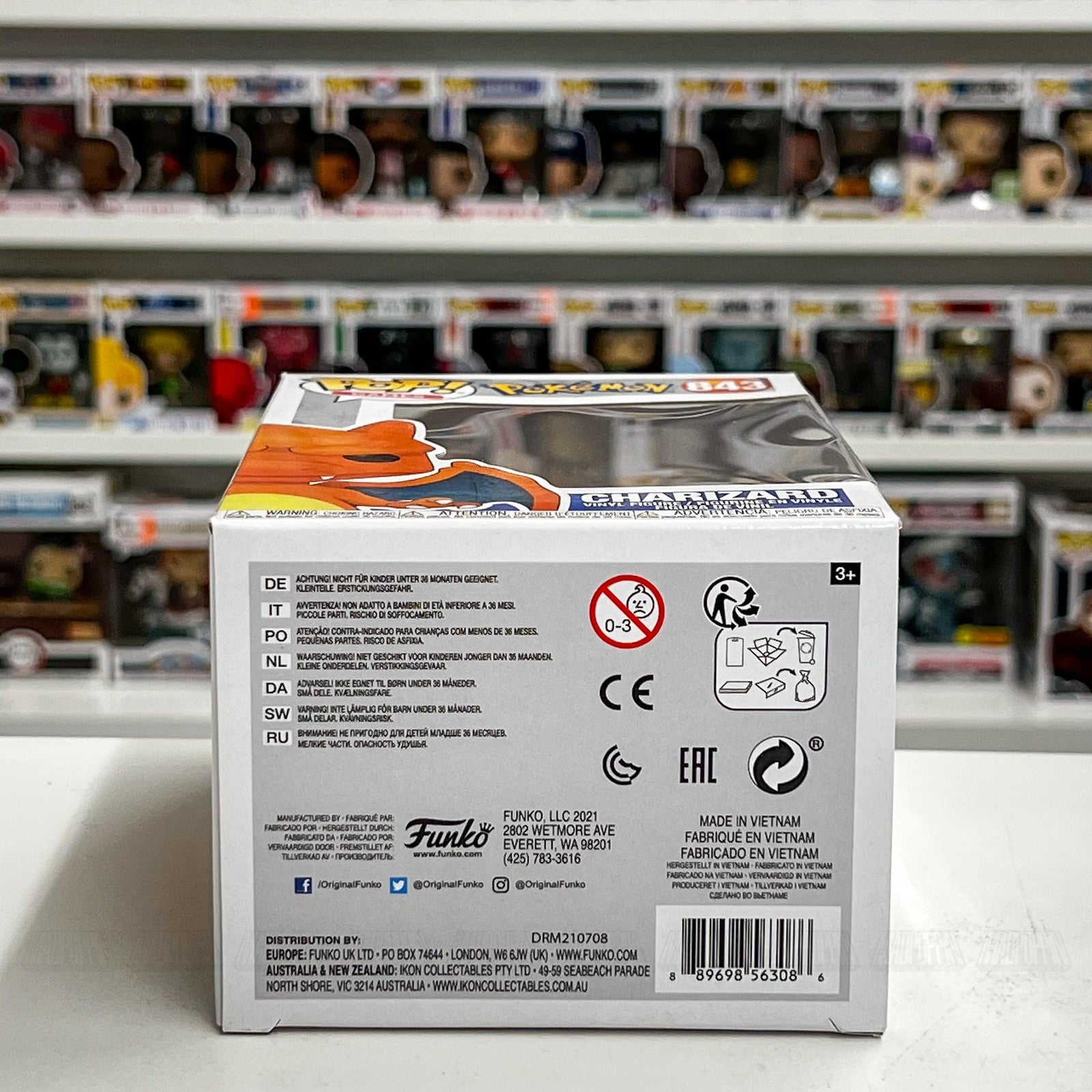 Funko Pop Video Games Pokemon Charizard 843 Vinyl Figure TCG 2021 Collectible