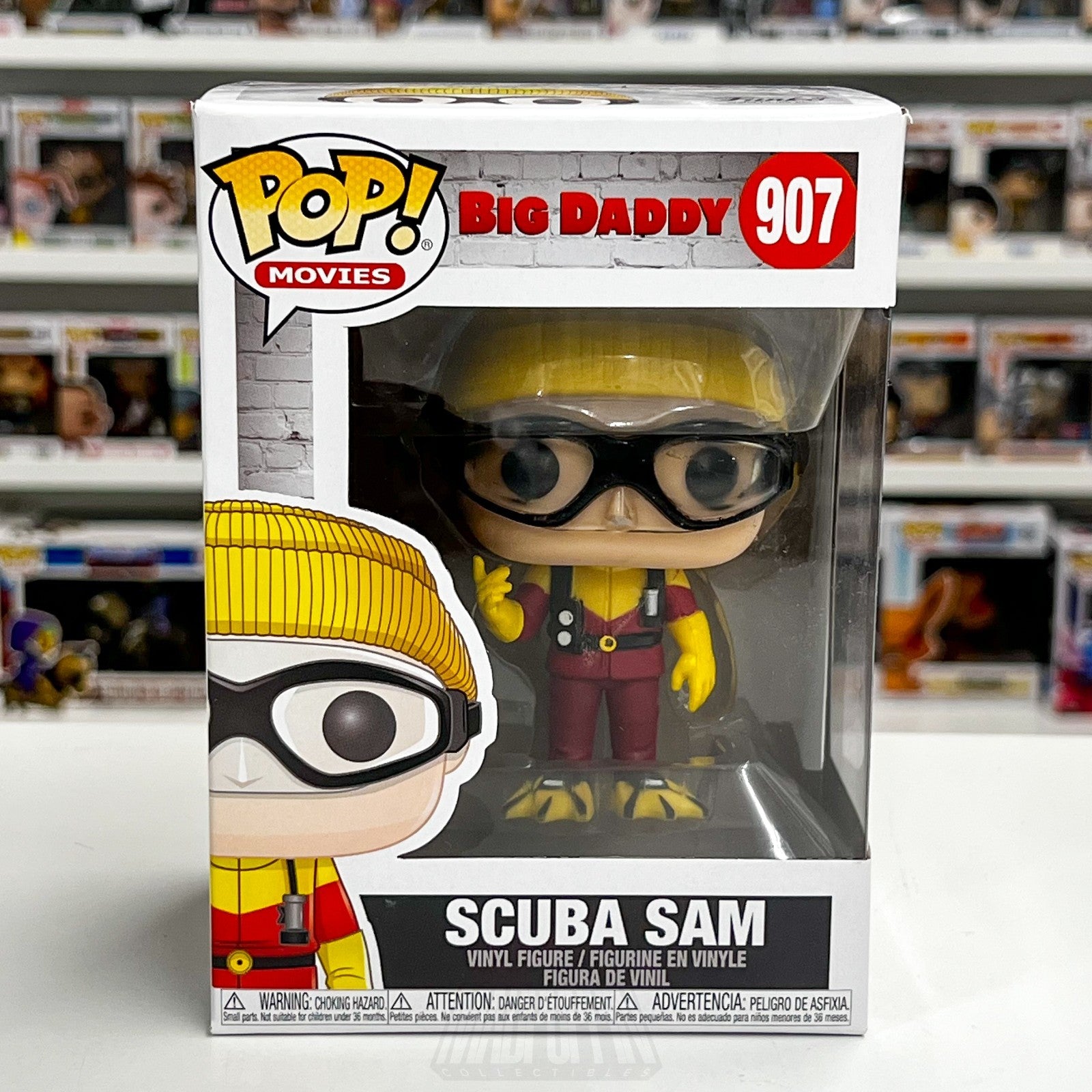 Funko Pop Movies Big Daddy Scuba Sam 907 Adam Sandler Comedy Toy Vinyl Figure0