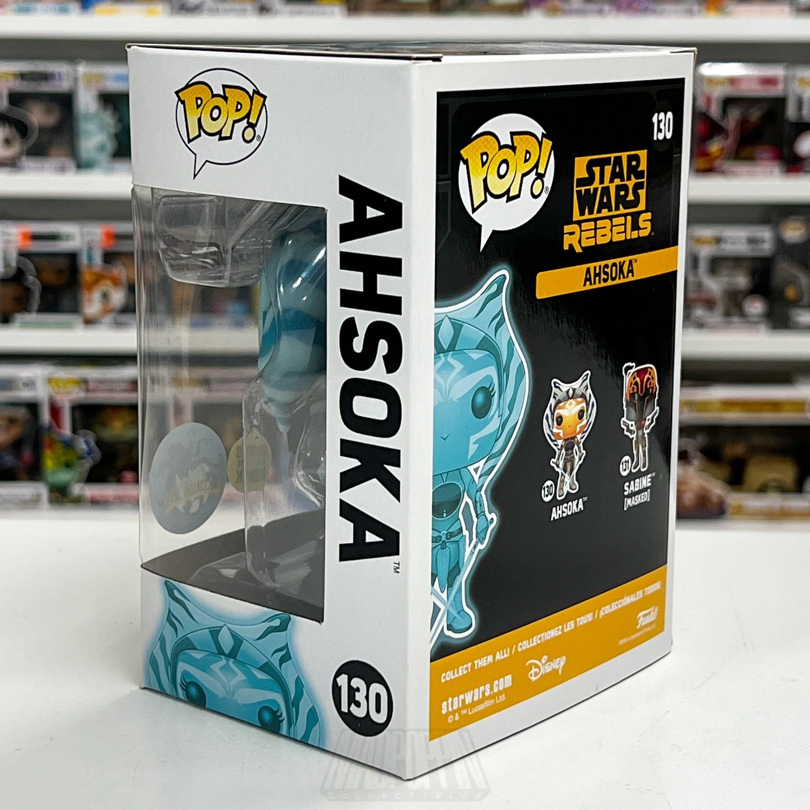 Funko Pop Star Wars Rebels Ahsoka Glow LACC 130 Original 2017 Release Toy Figure3