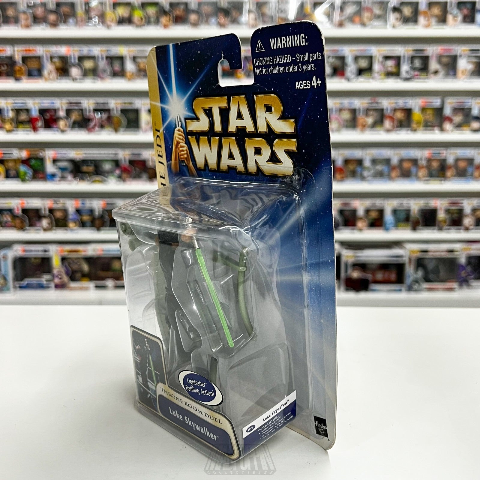 Star Wars Luke Skywalker Throne Room Duel ROTJ Action Figure 2003 Hasbro Sealed