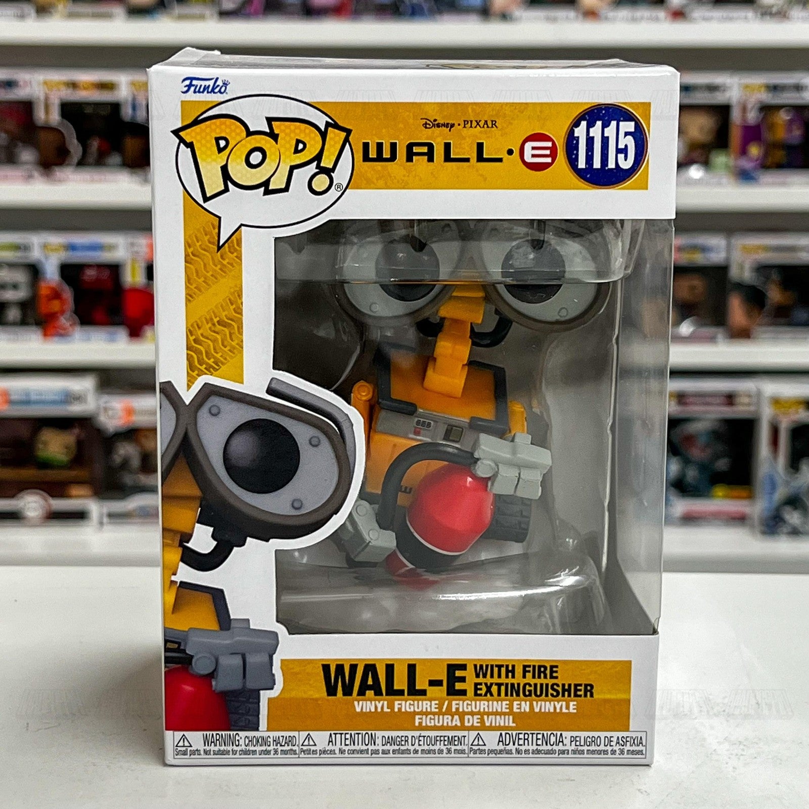 Funko Pop Disney Pixar WALL-E with Fire Extinguisher #1115 Vinyl Figure Toy