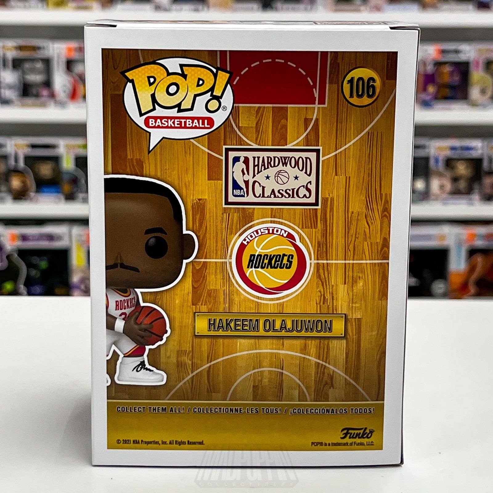 Funko Pop Hakeem Olajuwon 106 Houston Rockets NBA Vinyl Figure Hardwood Classics3
