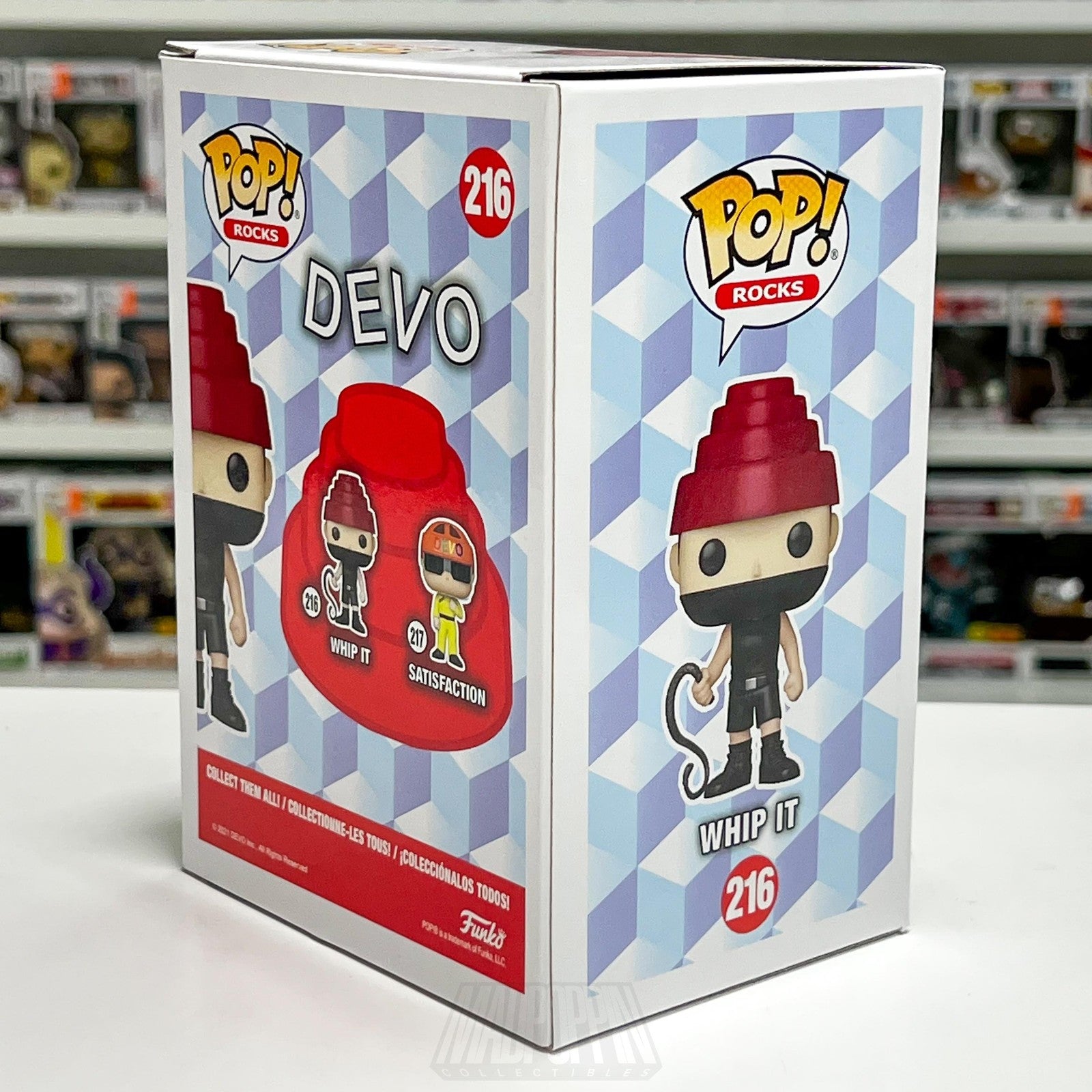 Funko Pop! Rocks Devo Whip It 216 Vinyl Figure Pop Vinyl New In Box 2021 Band