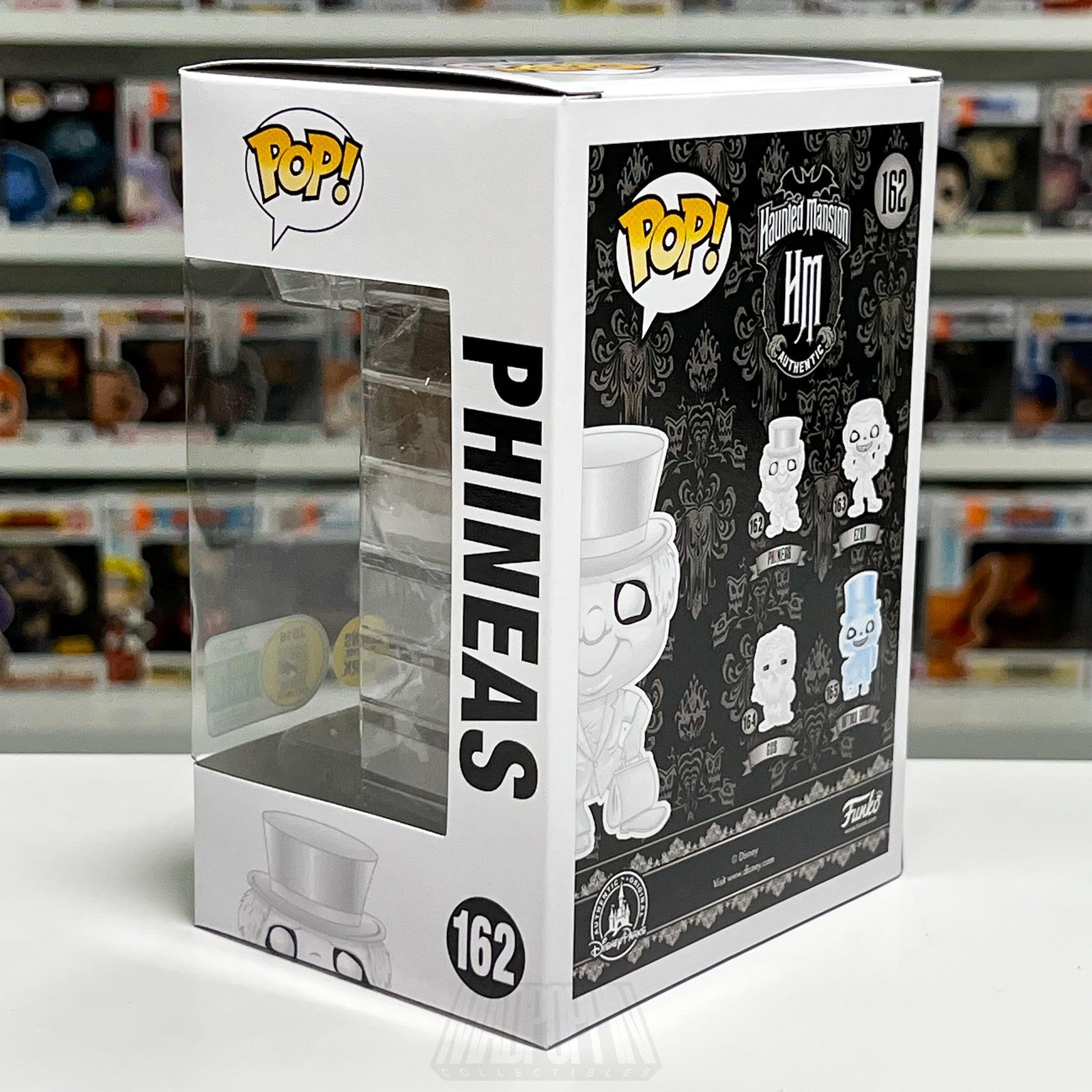 Funko Pop Disney Haunted Mansion Phineas #162 Glow in the Dark LE 1000 2016